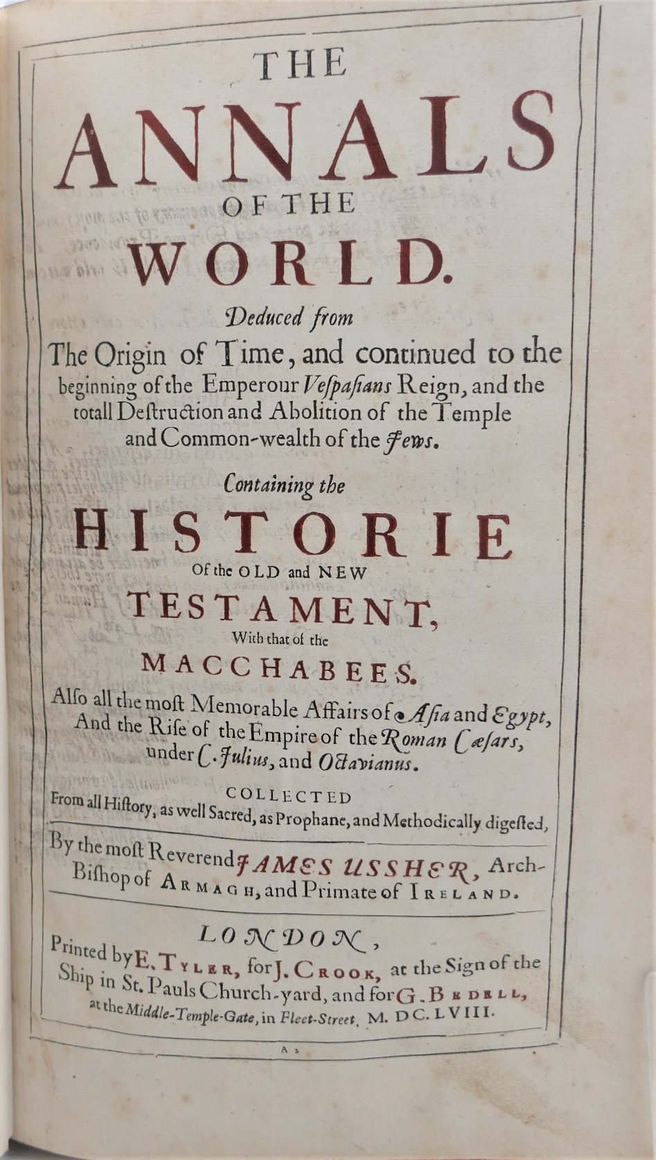 The Annals of the World. Deduced from the Origin of Time (1658) - Image 5