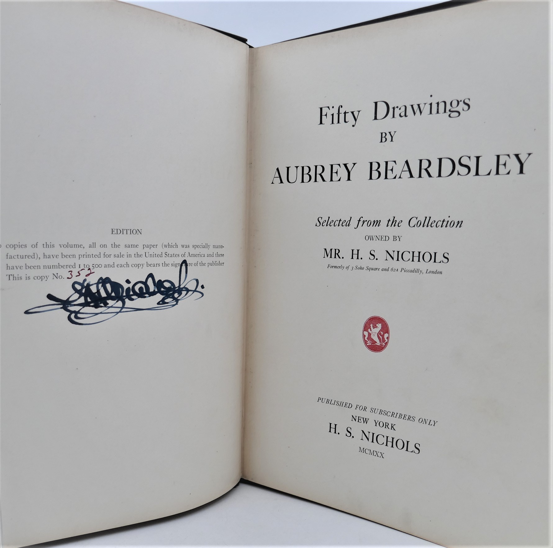 Fifty Drawings by Aubrey Beardsley. Limited Edition (1920) - Image 2