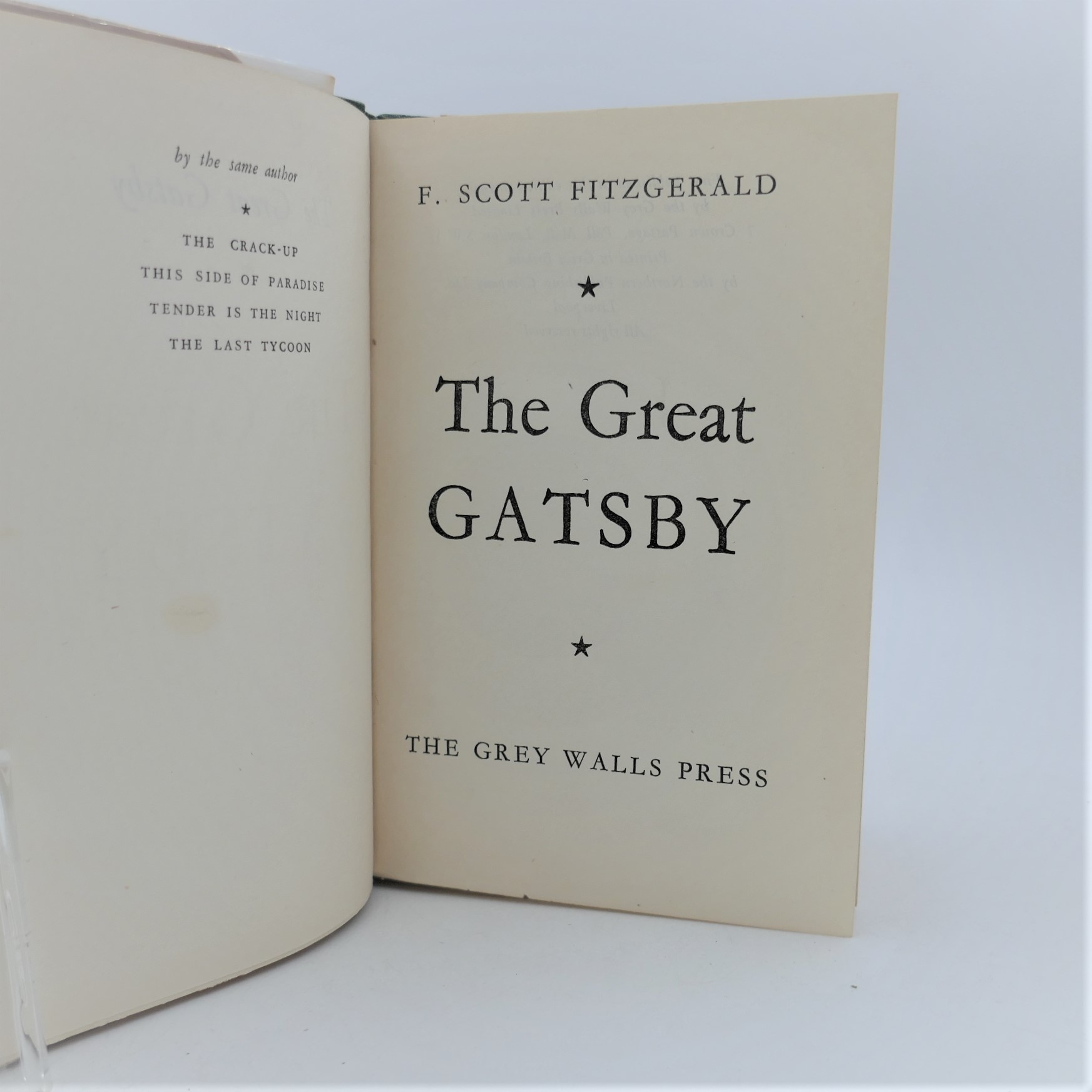The Great Gatsby. English Edition (1948) - Image 3
