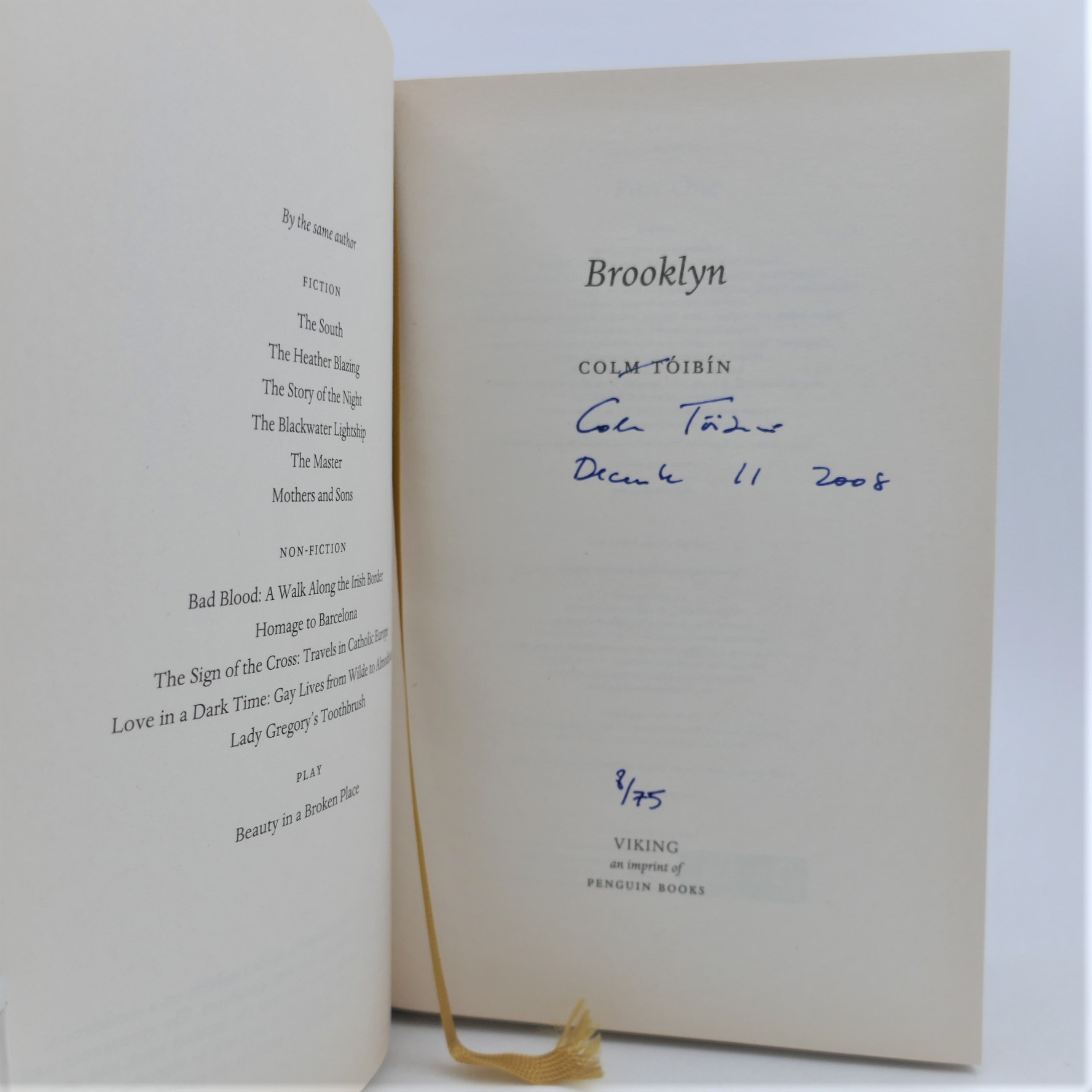 Brooklyn. Limited Signed Edition (2009) - Image 2