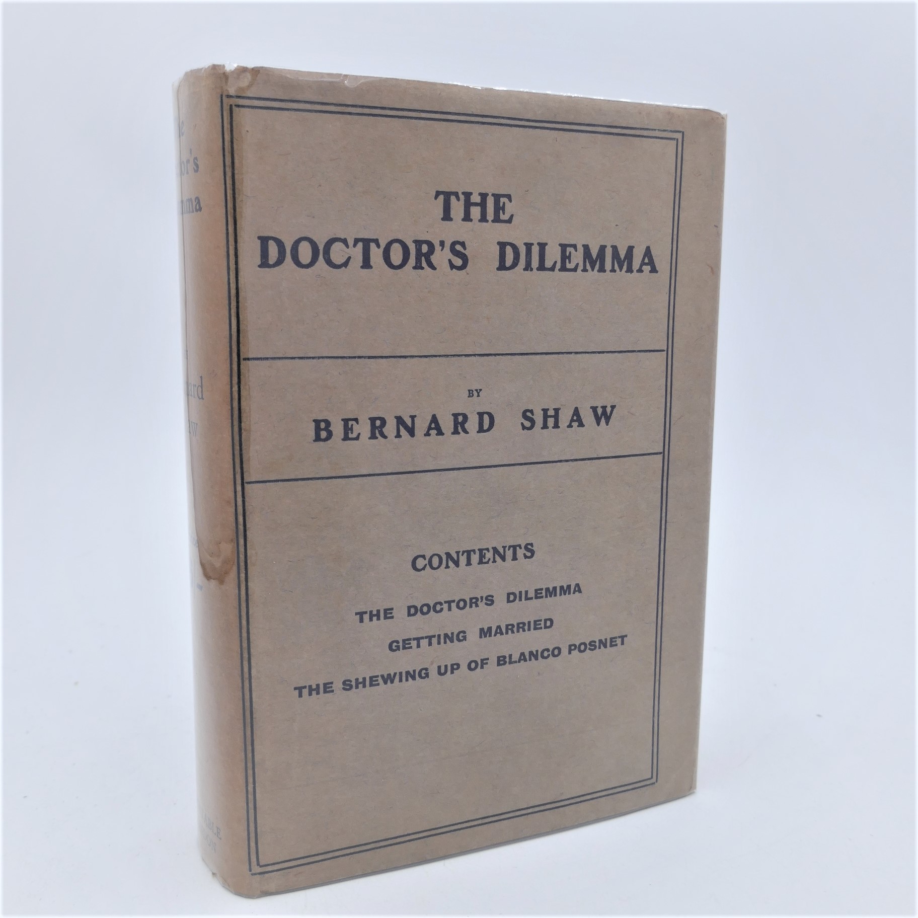 The Doctor's Dilemma. Inscribed by the Author (1911)