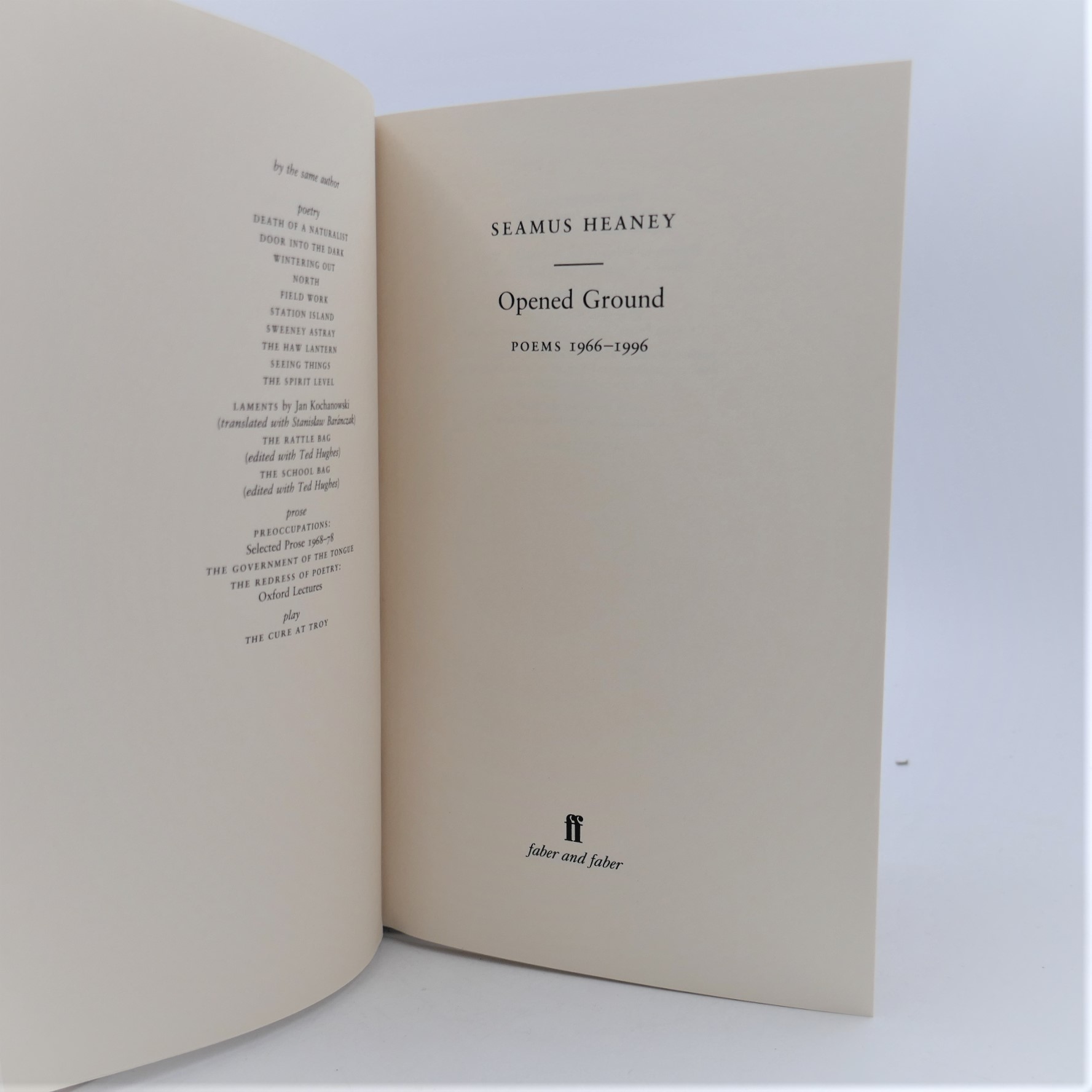 Opened Ground. Poems 1966-1996. Limited Edition (1998) - Image 3
