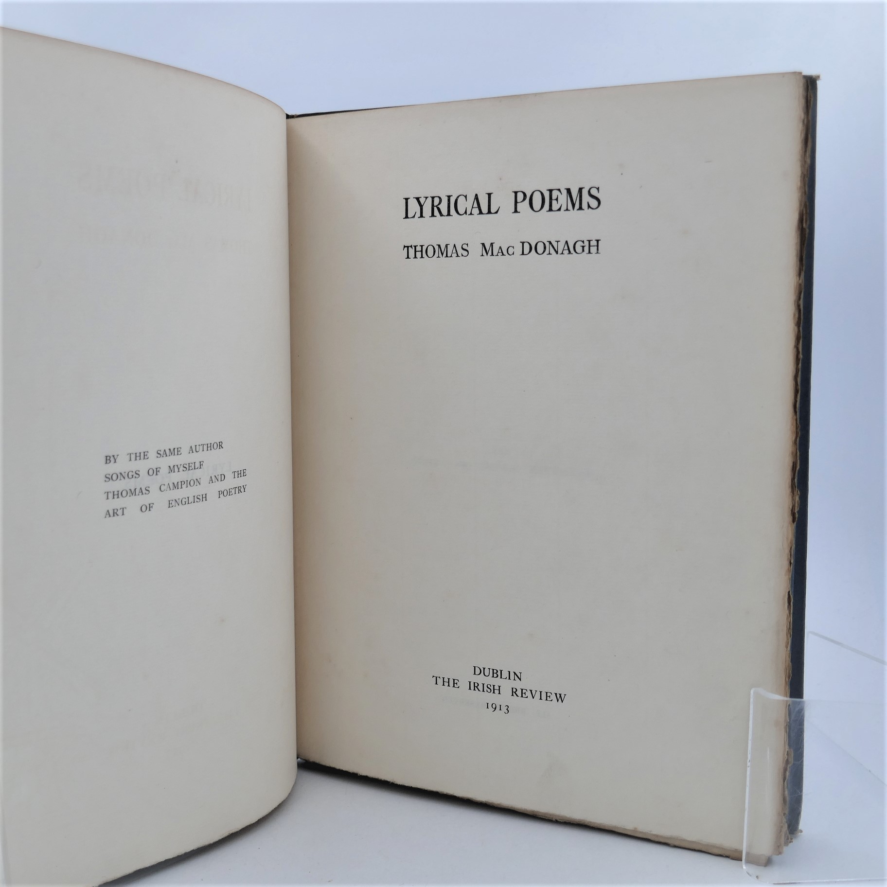 Lyrical Poems. Limited Edition. Inscribed Copy (1913) - Image 5
