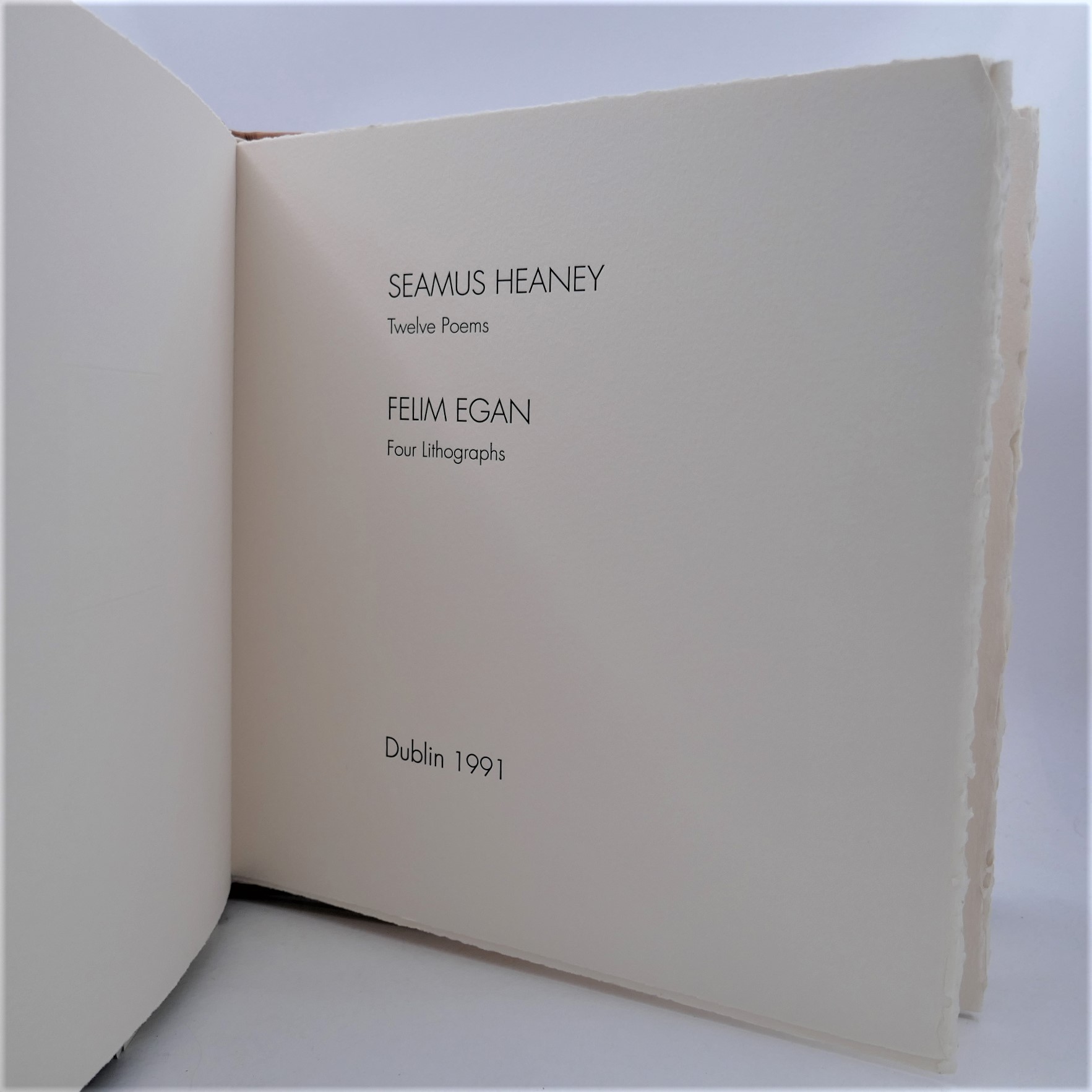 Squarings. Twelve Poems. Lithographs by Felim Egan (1991) - Image 3