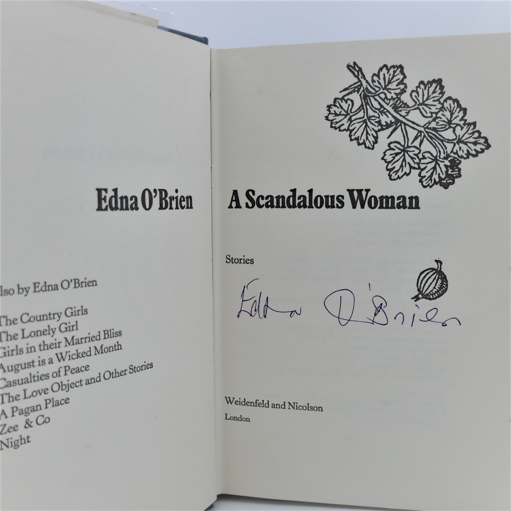 A Scandalous Woman. Signed by the Author (1974) - Image 2