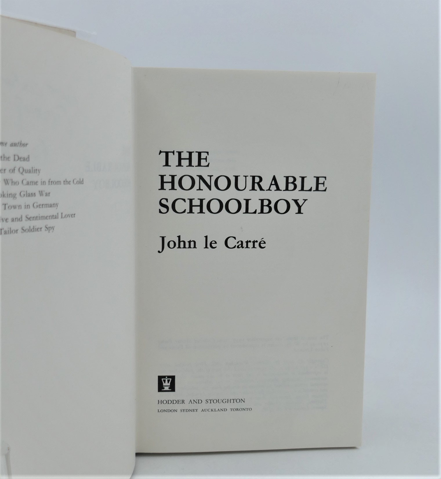 The Honourable Schoolboy. First Edition (1977) - Image 2