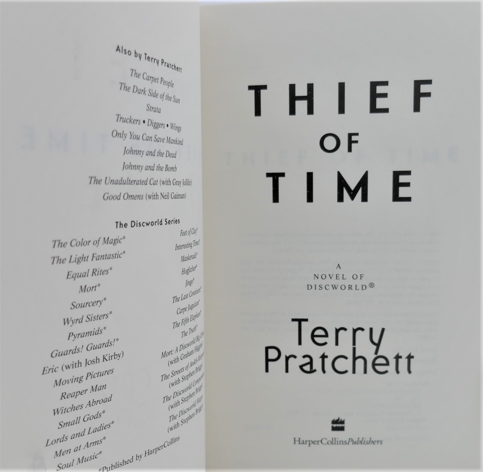 Thief Of Time. Signed by the Author (2001) - Image 4