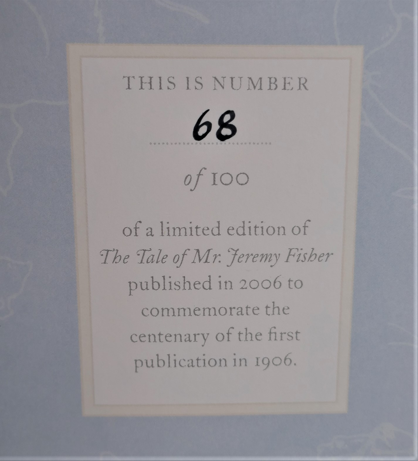 The Tale of Mr. Jeremy Fisher. Centenary Edition (2006) - Image 2