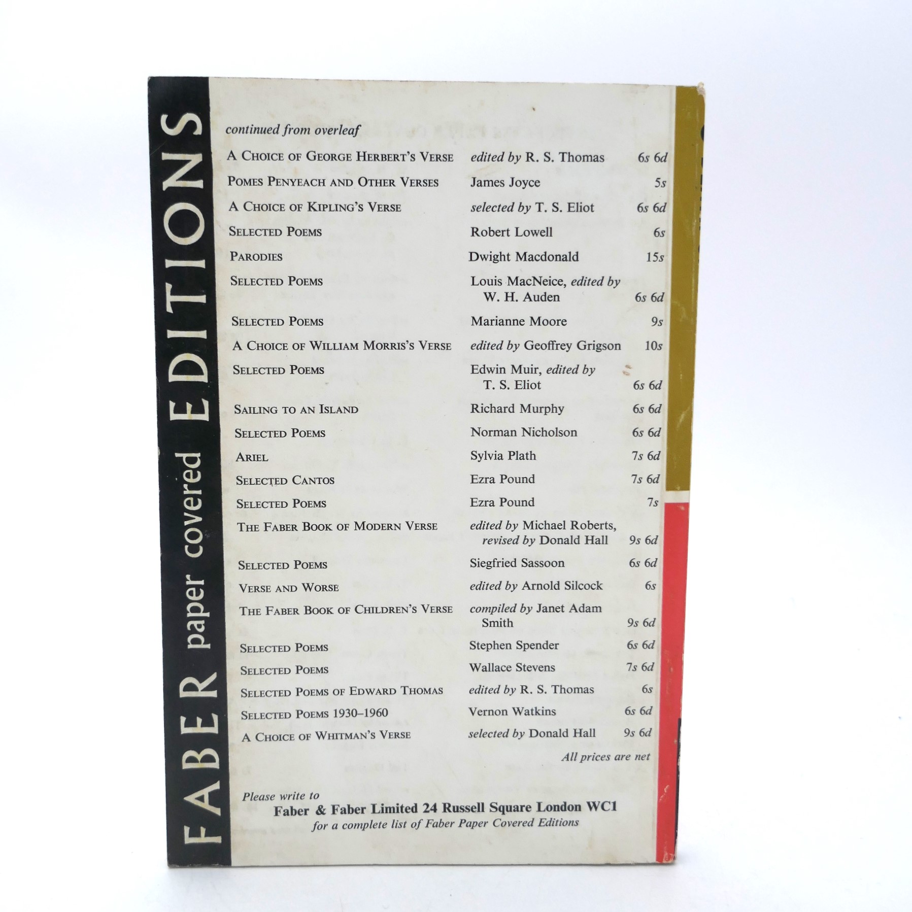 Death of a Naturalist. First Paperback Edition (1969) - Image 2