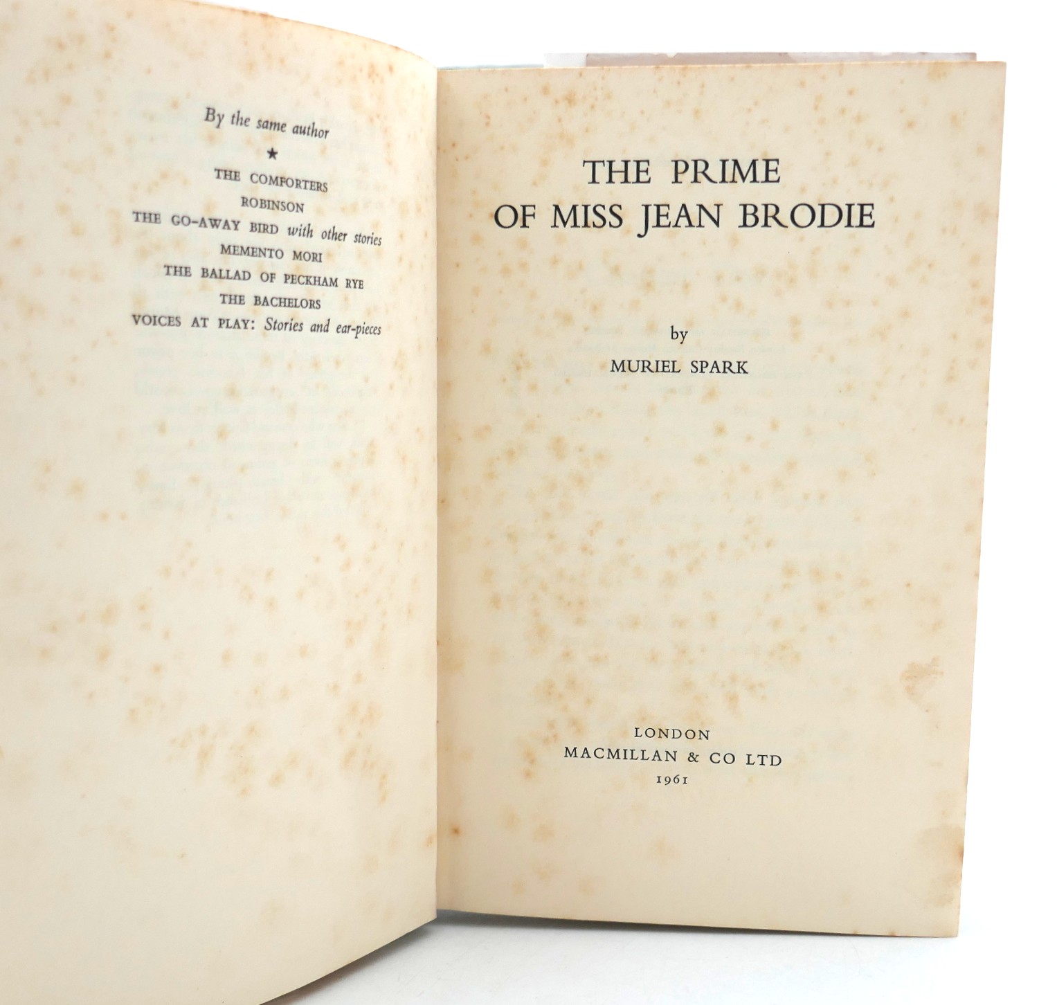 The Prime of Miss Jean Brodie. First Edition (1961) - Image 2