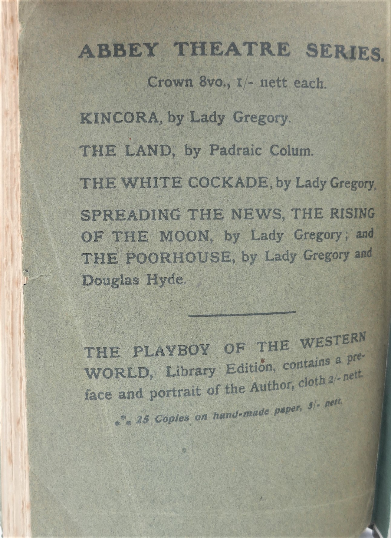 The Playboy of the Western World. First Edition (1907) - Image 6