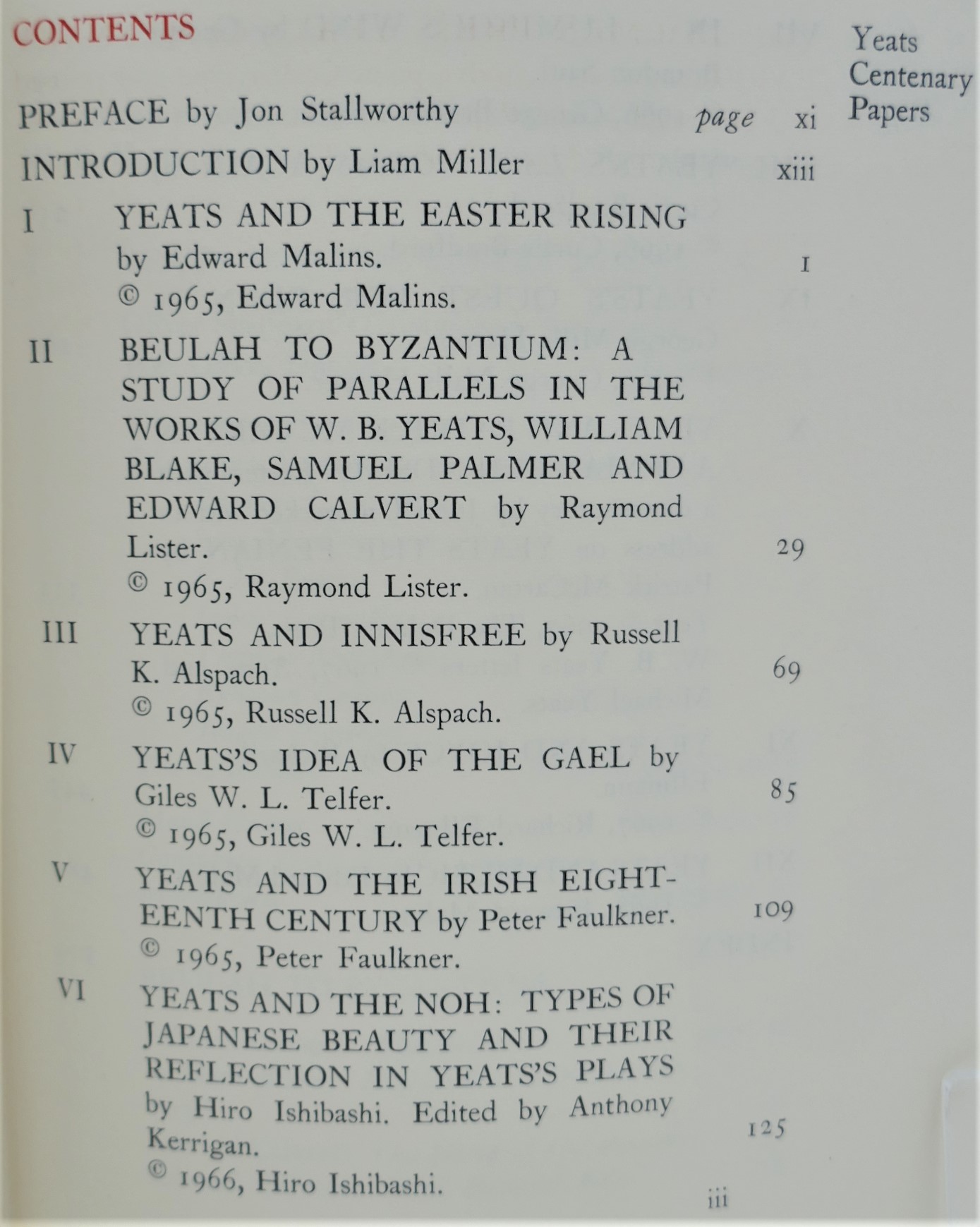The Dolmen Press Yeats Centenary Papers (1968) - Image 5