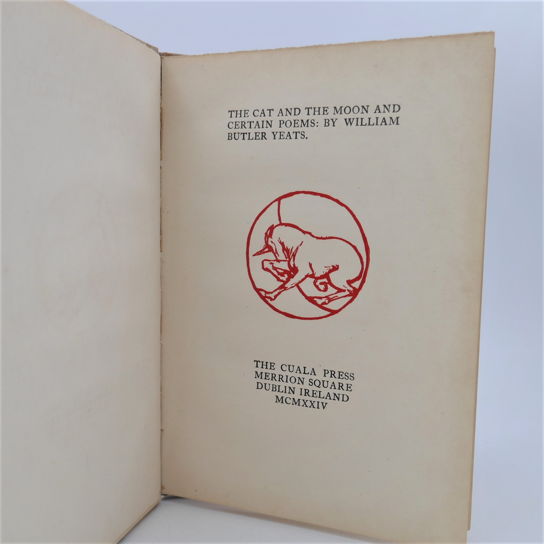 The Cat and the Moon and Certain Poems. Cuala Press (1924) - Image 2