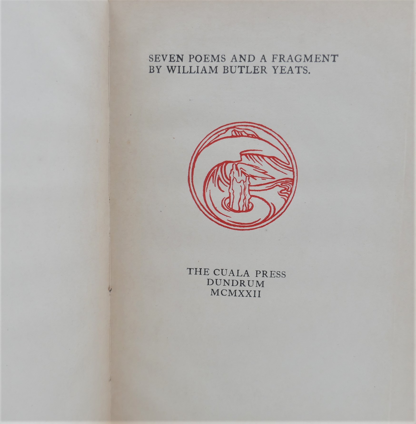 Seven Poems and a Fragment. Cuala Press (1922) - Image 2