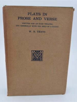 Plays in Prose and Verse. First Edition (1922)