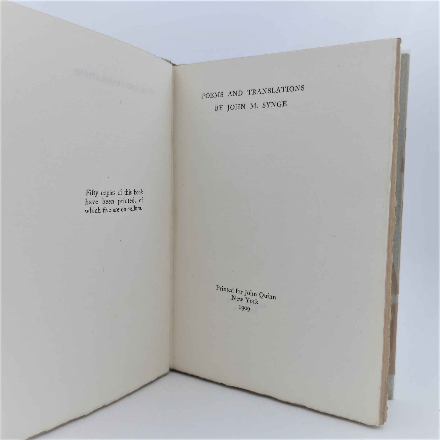 Poems and Translations. One of Fifty Copies Printed (1909) - Image 2