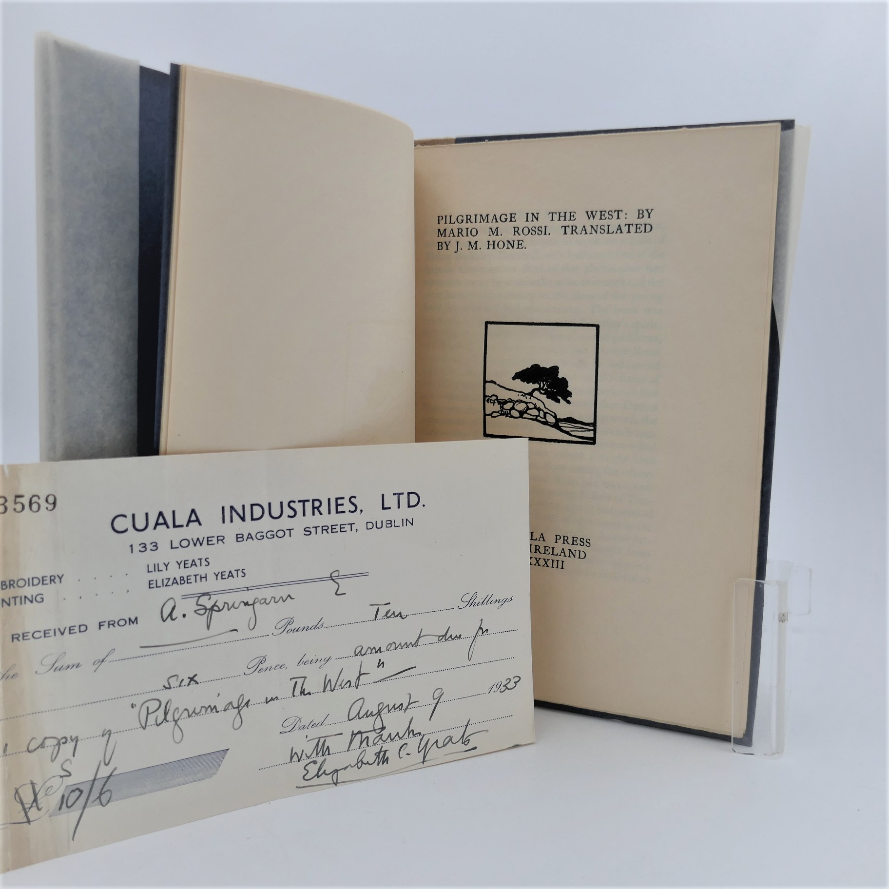 Pilgrimage in the West. Translated by J.M. Hone. Cuala Press (1933) - Image 2