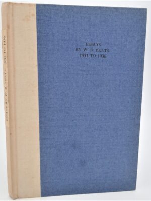 Essays by W.B. Yeats. Ex Libris John Masefield. Cuala Press (1937)