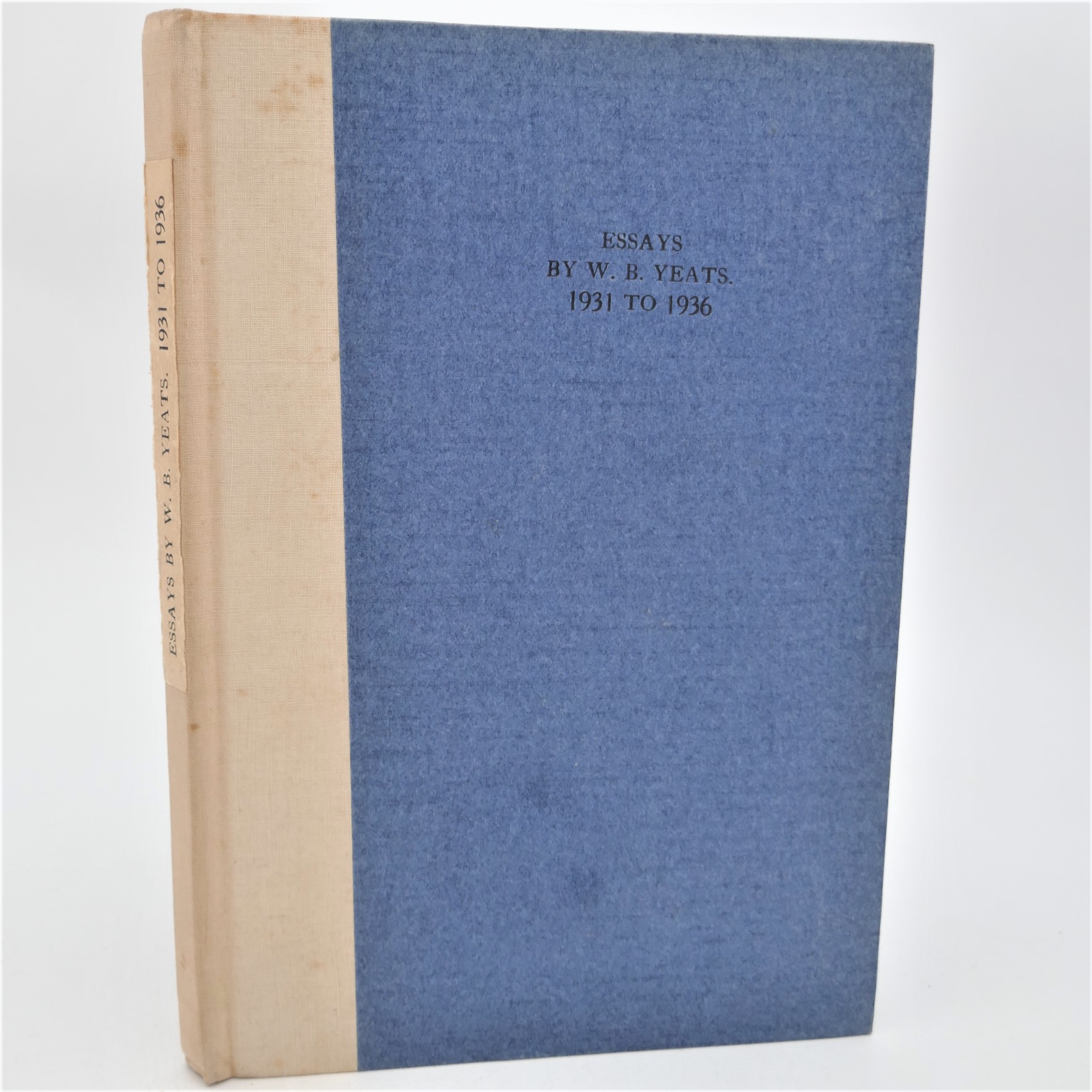 Essays by W.B. Yeats. Ex Libris John Masefield. Cuala Press (1937)