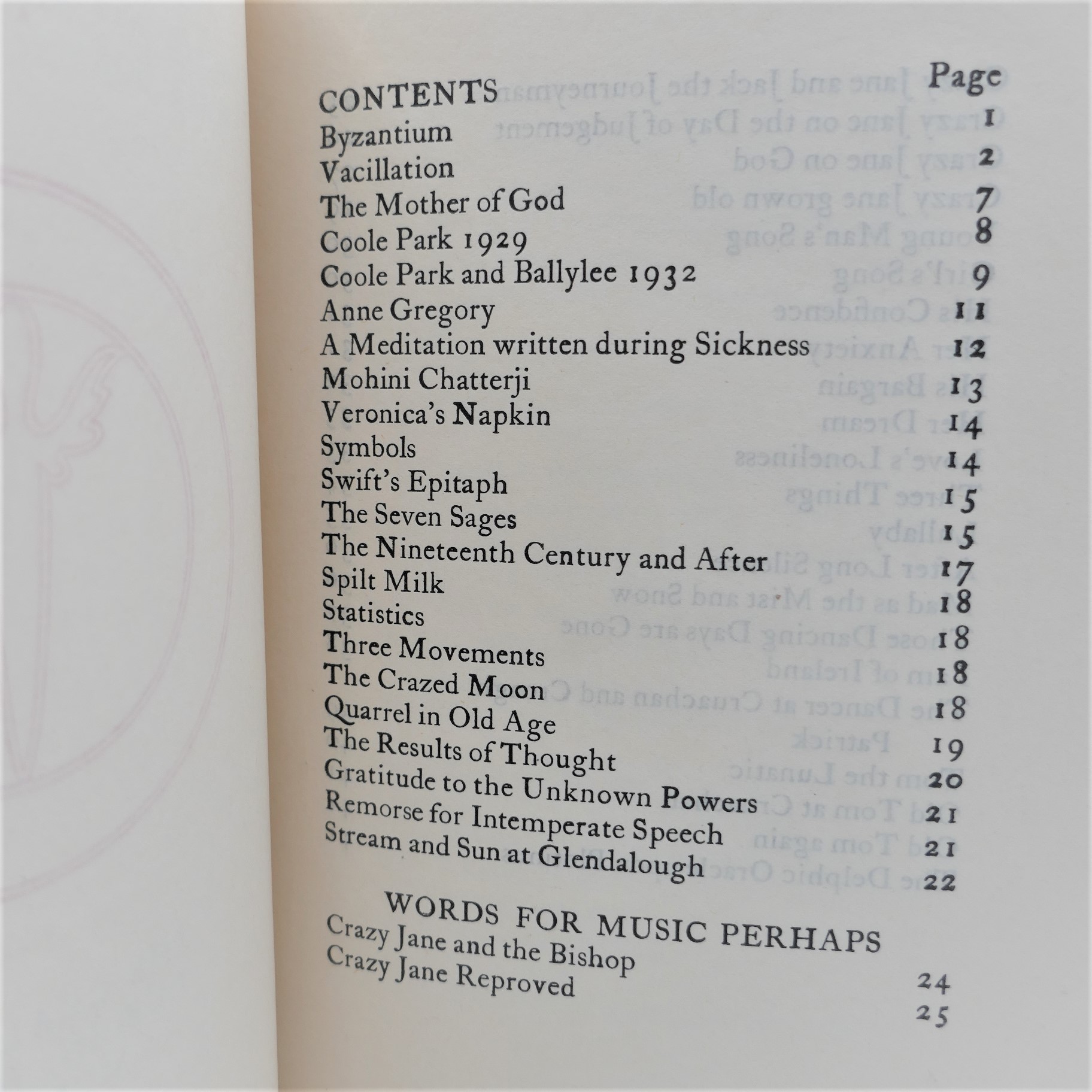 Words for Music Perhaps & other Poems. Cuala Press (1932) - Image 2