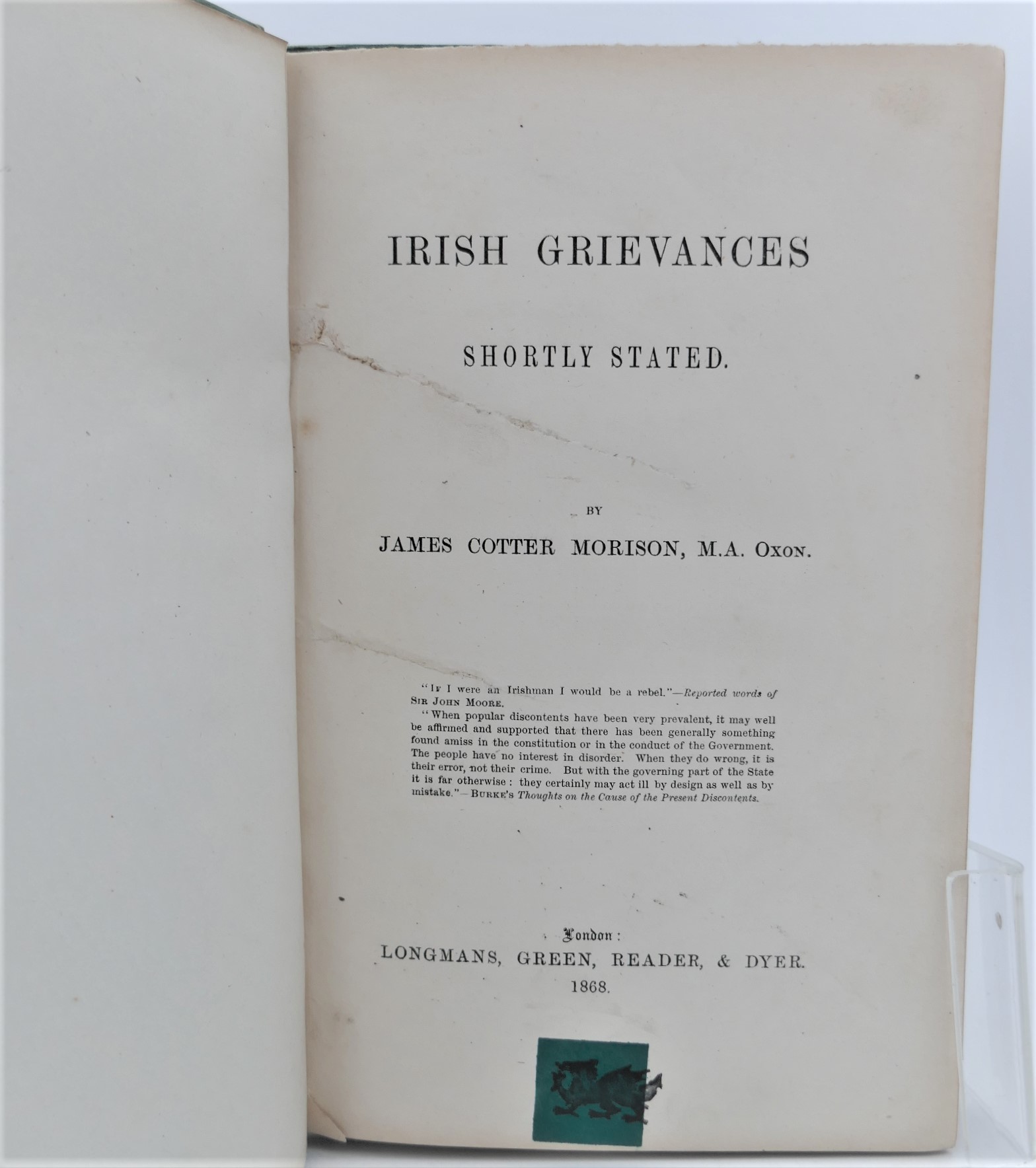 Irish Grievances Shortly Stated (1868) - Image 2