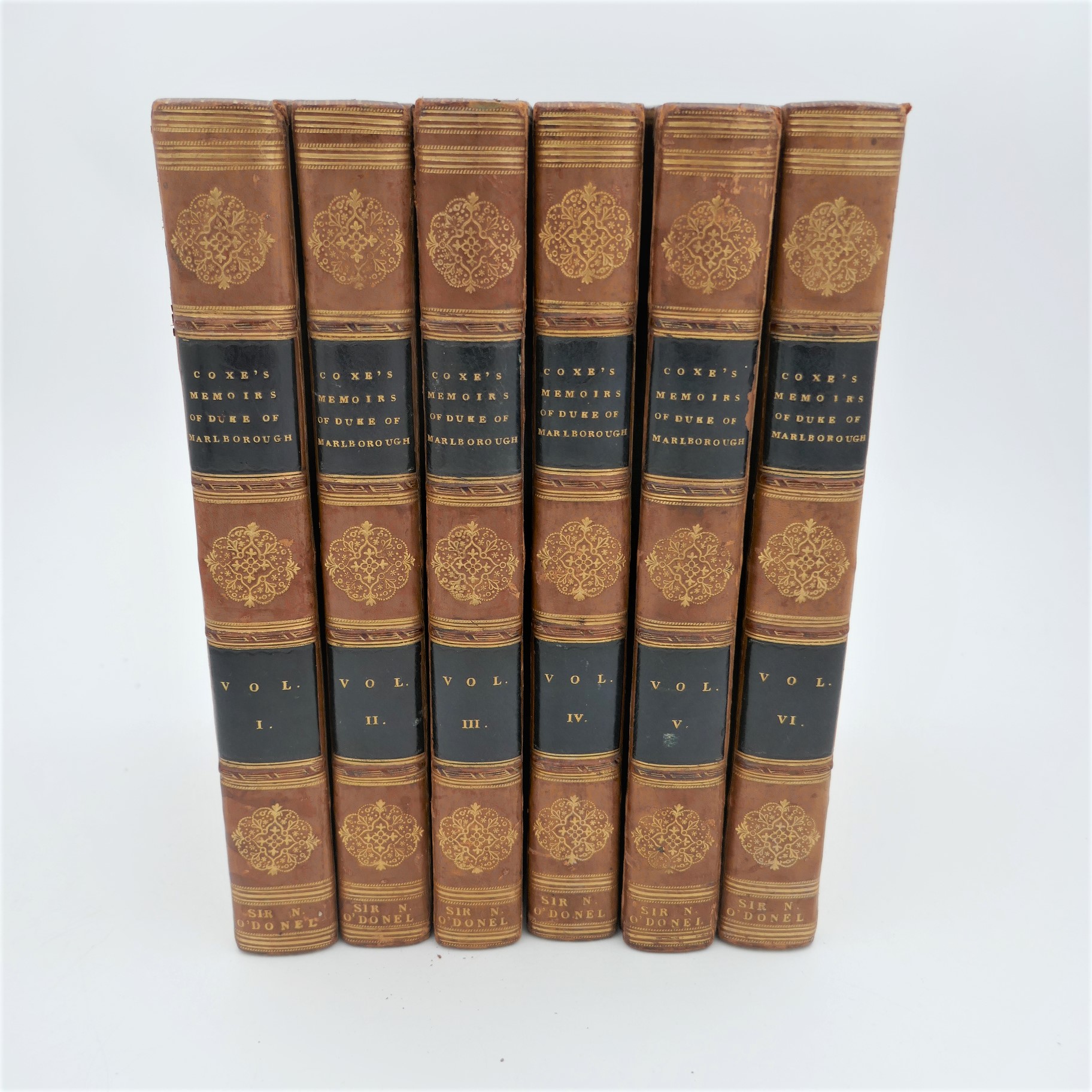 Memoirs of John Duke of Marlborough. Six Volumes (1826)