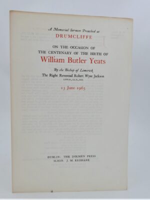 A Memorial Preached at Drumcliffe. Centenary of the Birth of William Butler Yeats (1965)