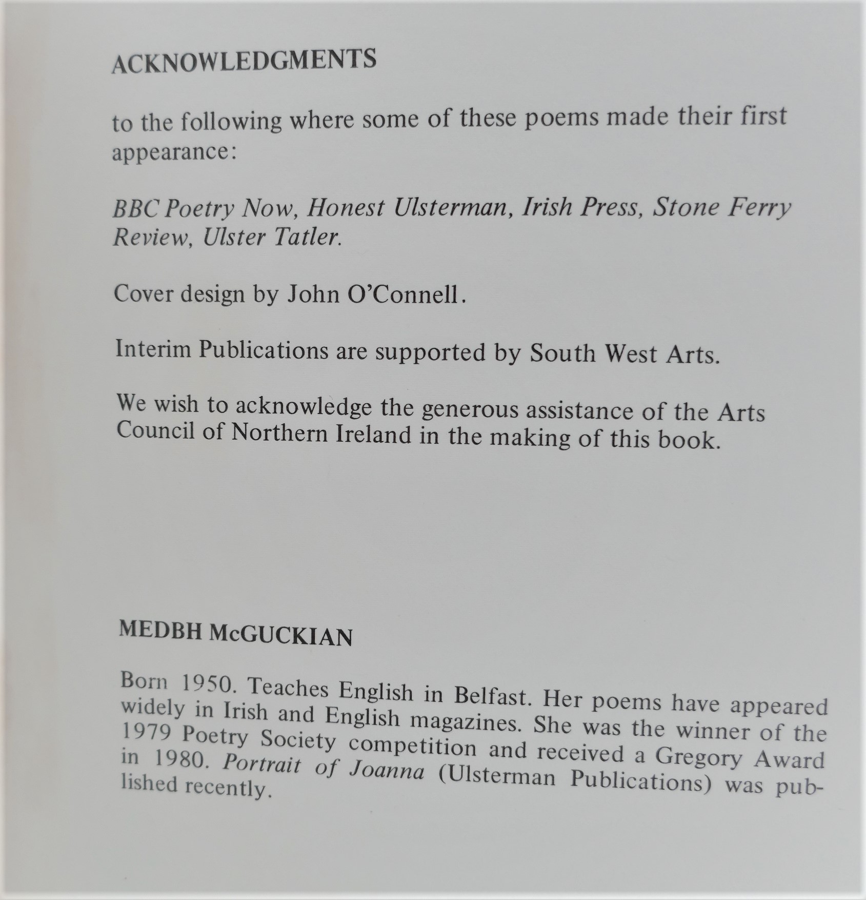 Single Ladies: Sixteen Poems (1980) - Image 2