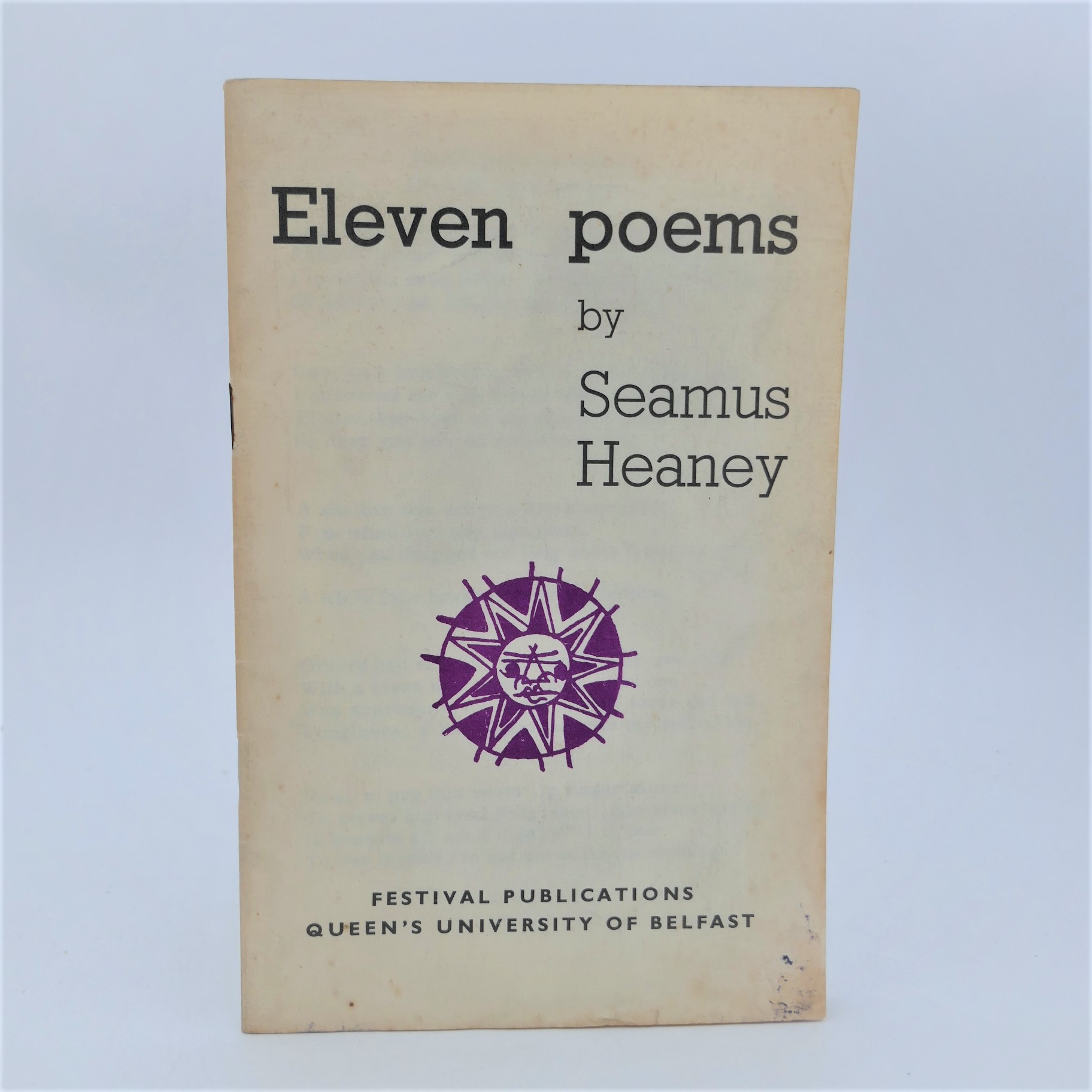 Eleven Poems. Belfast: Festival Publications (1965)
