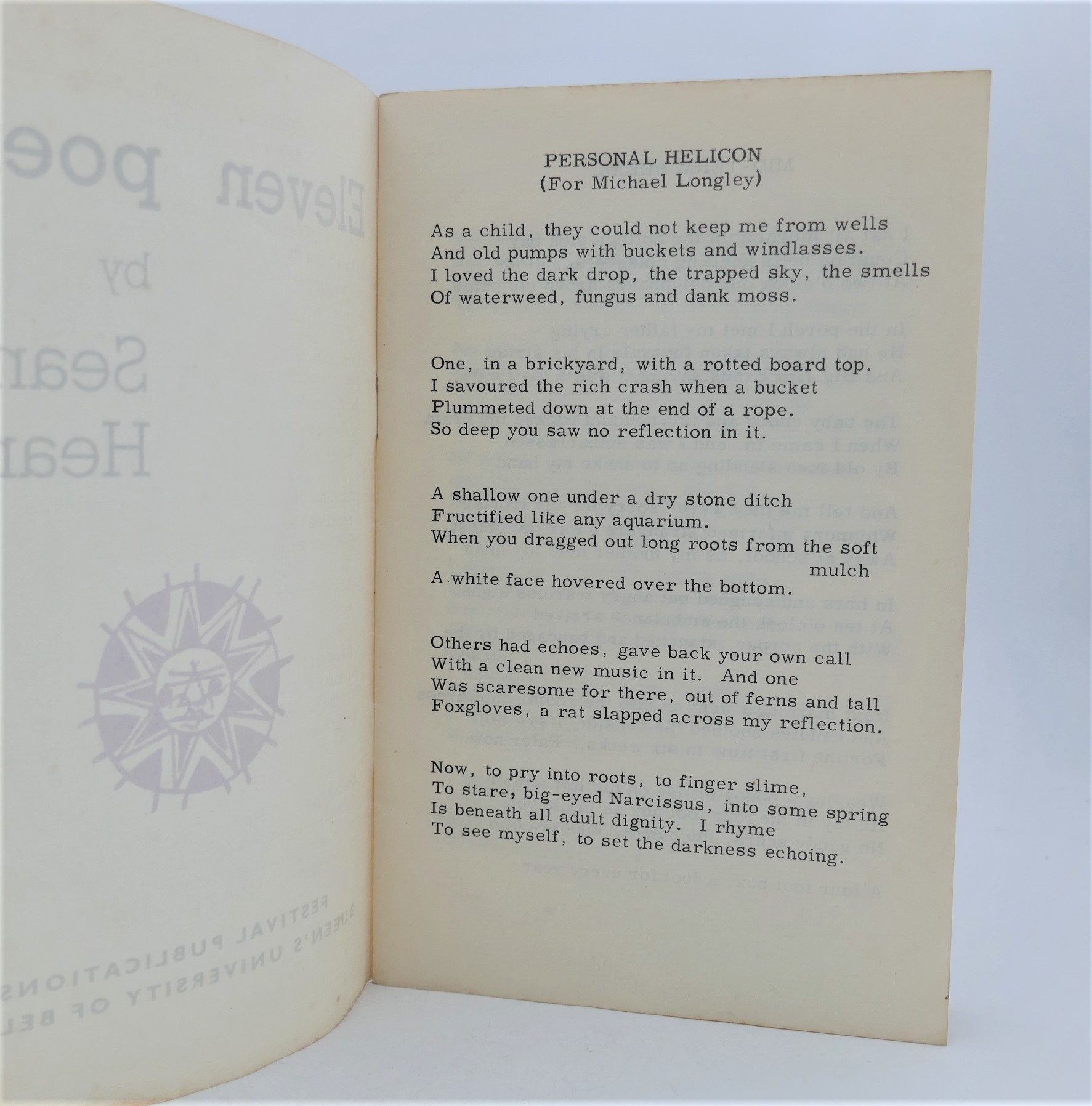 Eleven Poems. Belfast: Festival Publications (1965) - Image 3