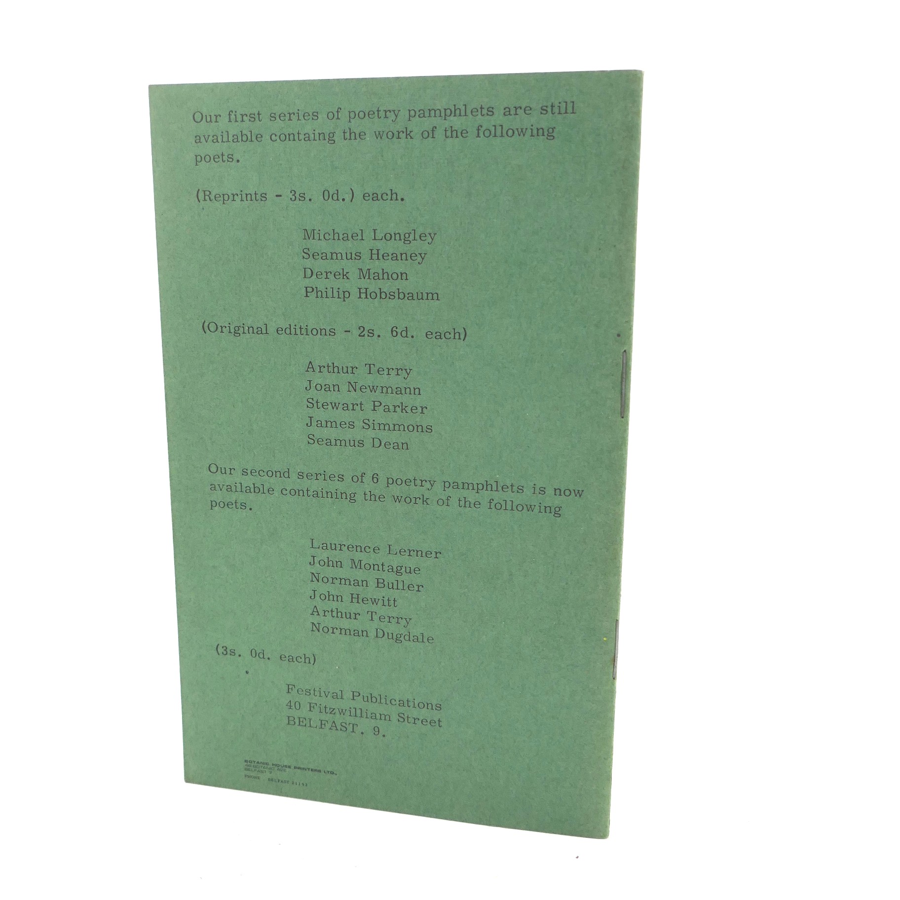 Twelve Poems. Festival Publications (1965) - Image 2