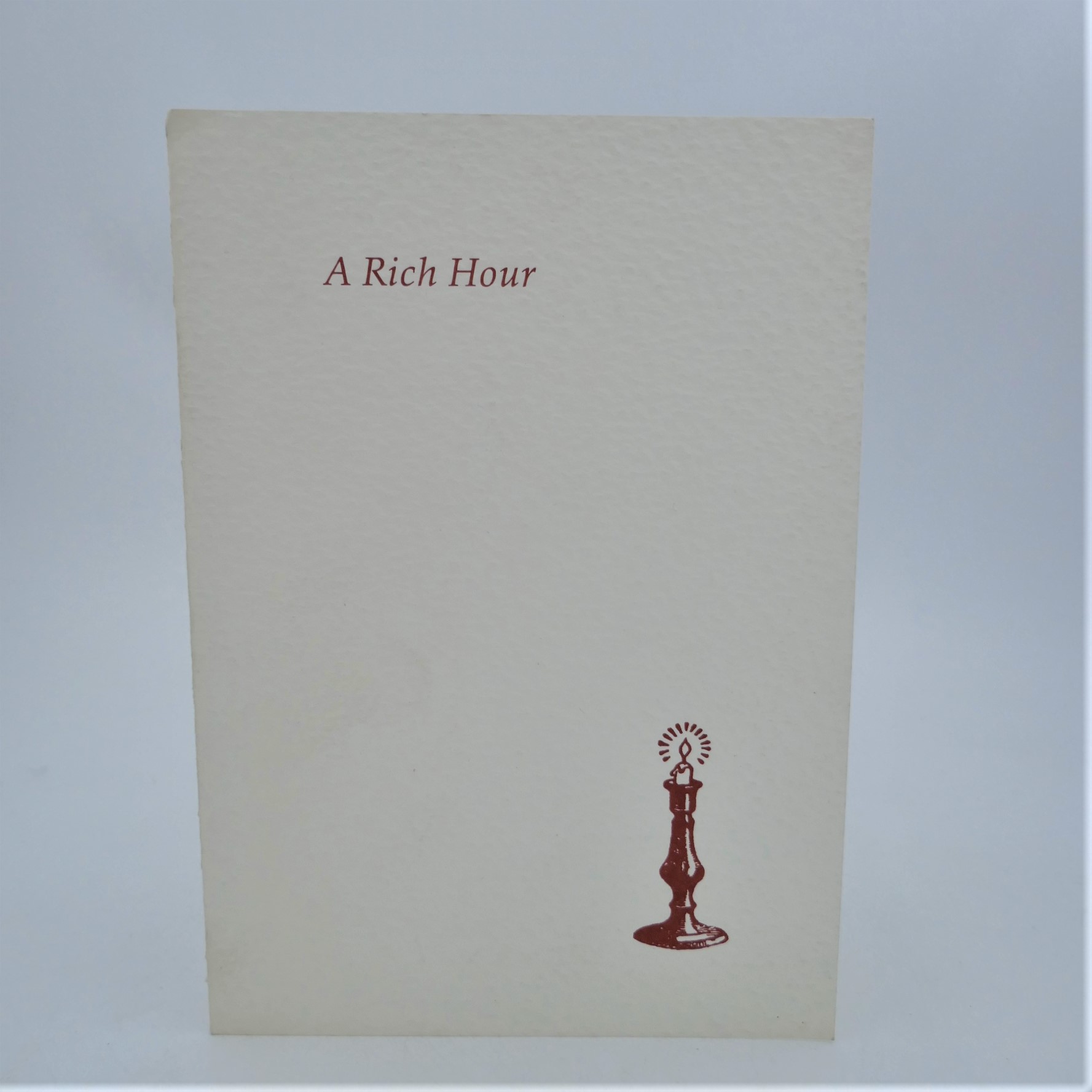 A Rich Hour. Christmas Card for 1988