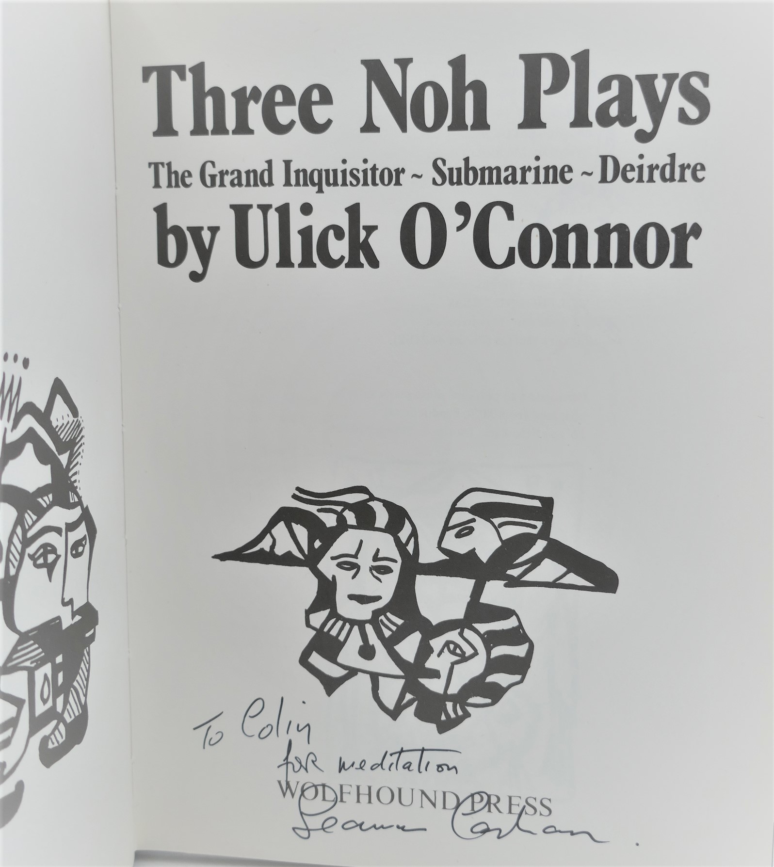 Three Noh Plays. Illustrations by Christopher Casson (1978) - Image 2