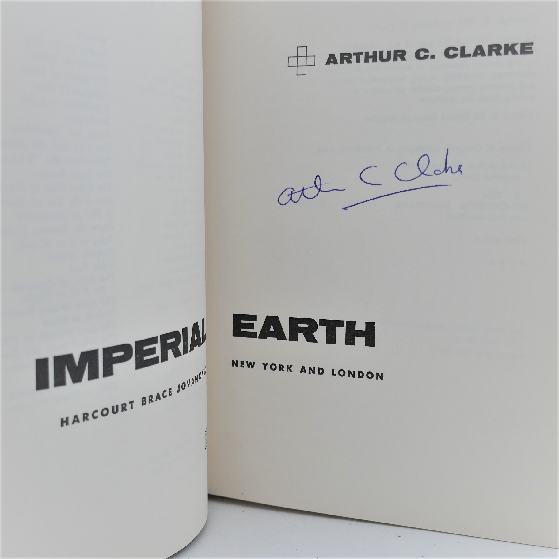 Imperial Earth. A New Novel. Author Signed (1976) - Image 2