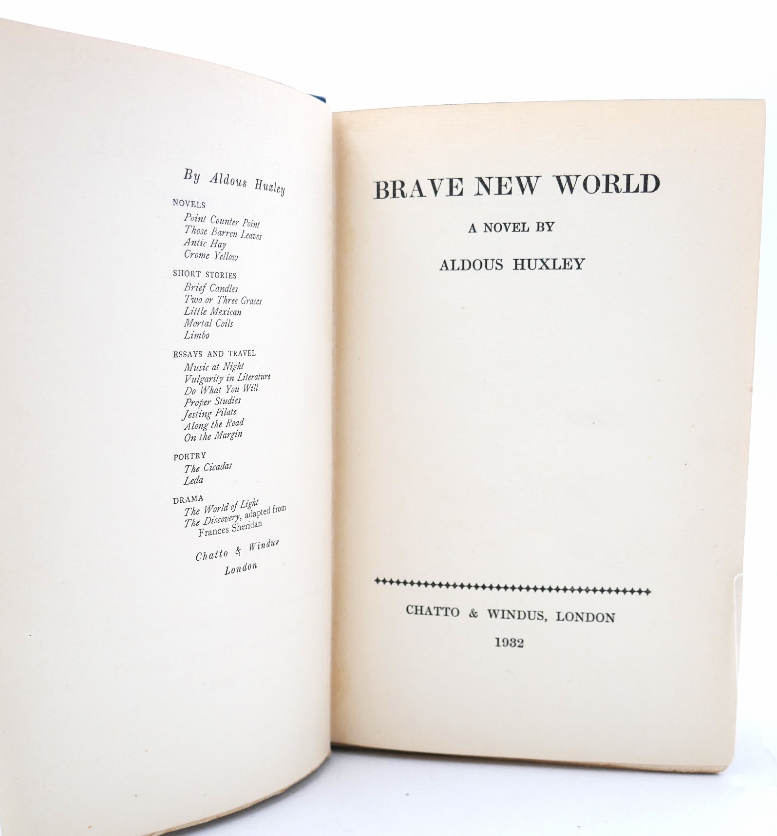 Brave New World. First Edition (1932) - Image 2