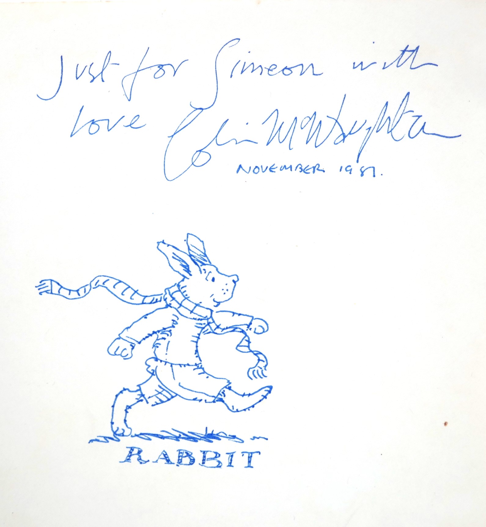 Walk Rabbit Walk. Inscribed by the Author (1977) - Image 3