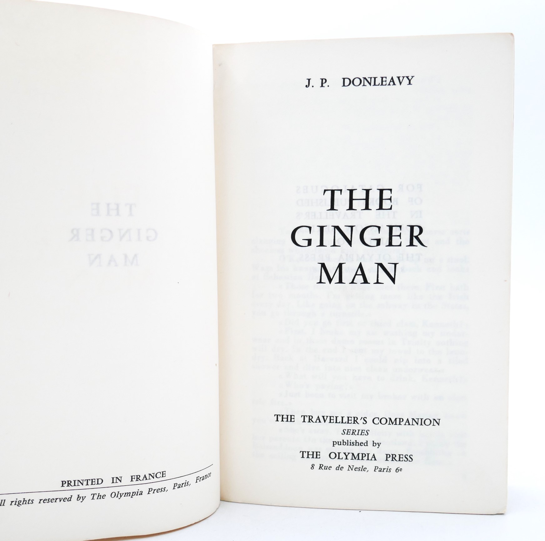 The Ginger Man. First Edition (1955) - Image 2