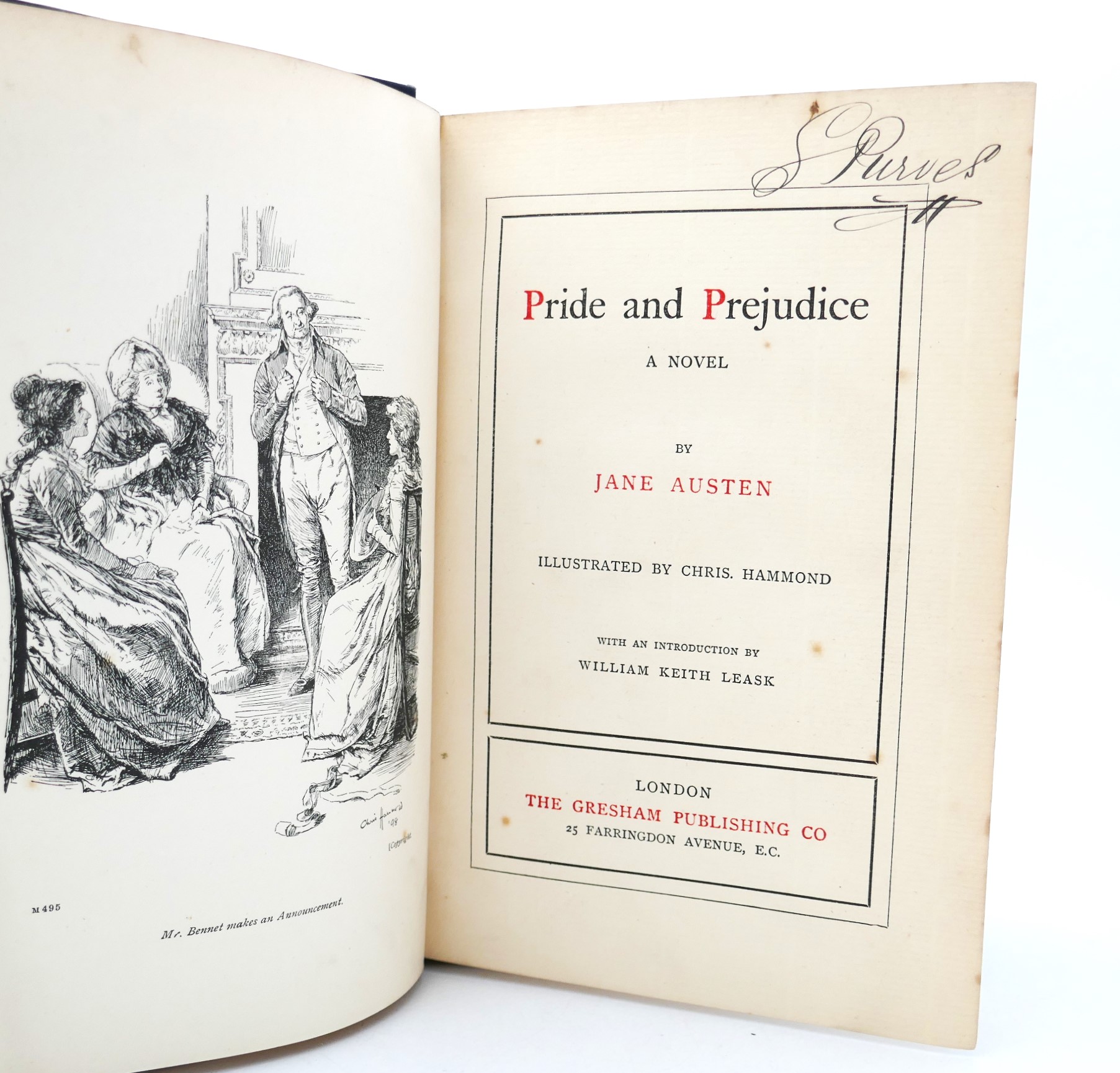 Pride and Prejudice. Illustrated by Chris Hammond (1900) - Image 2