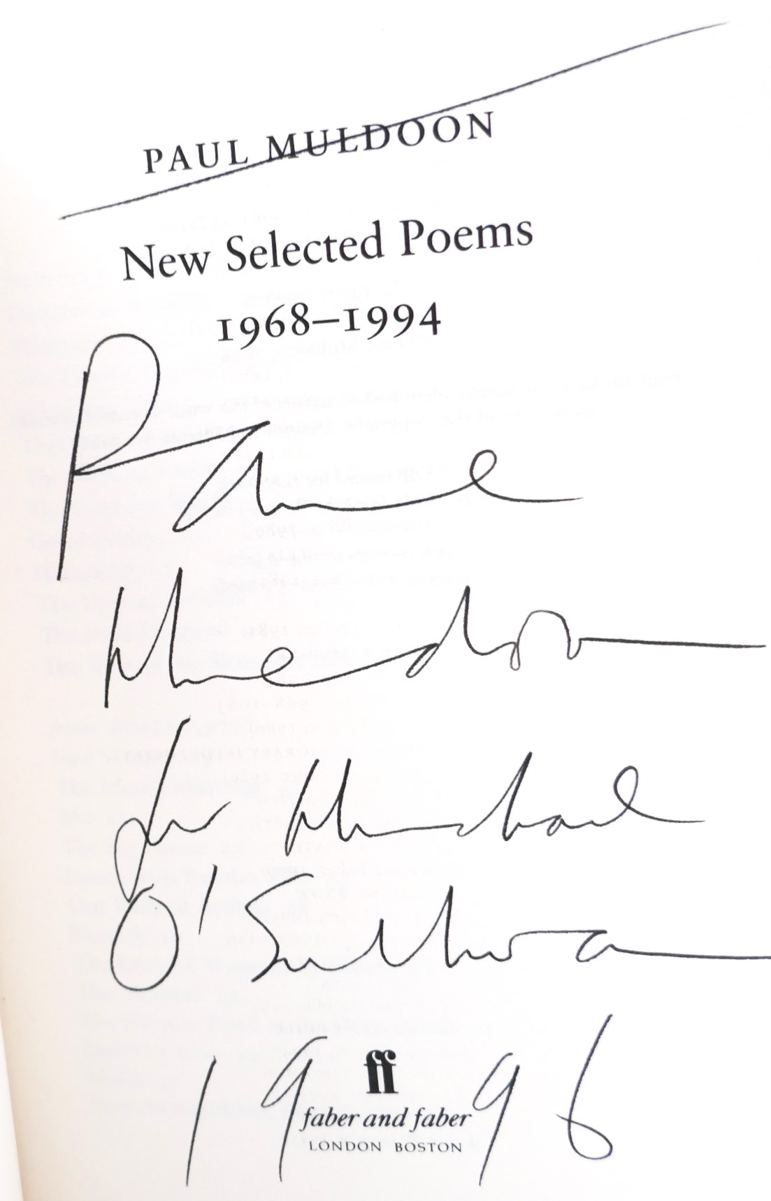 New Selected Poems 1968-1994 - Image 2