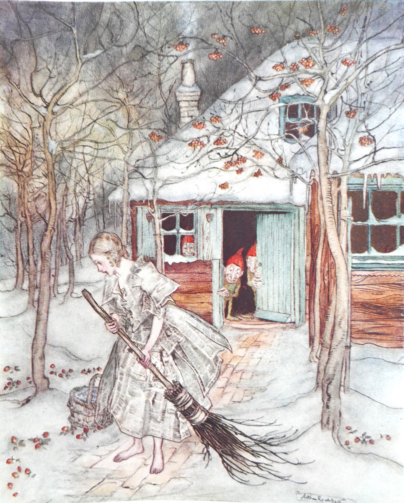 Grimm's Little Brother & Little Sister. Illustrated by Arthur Rackham (1917) - Image 5