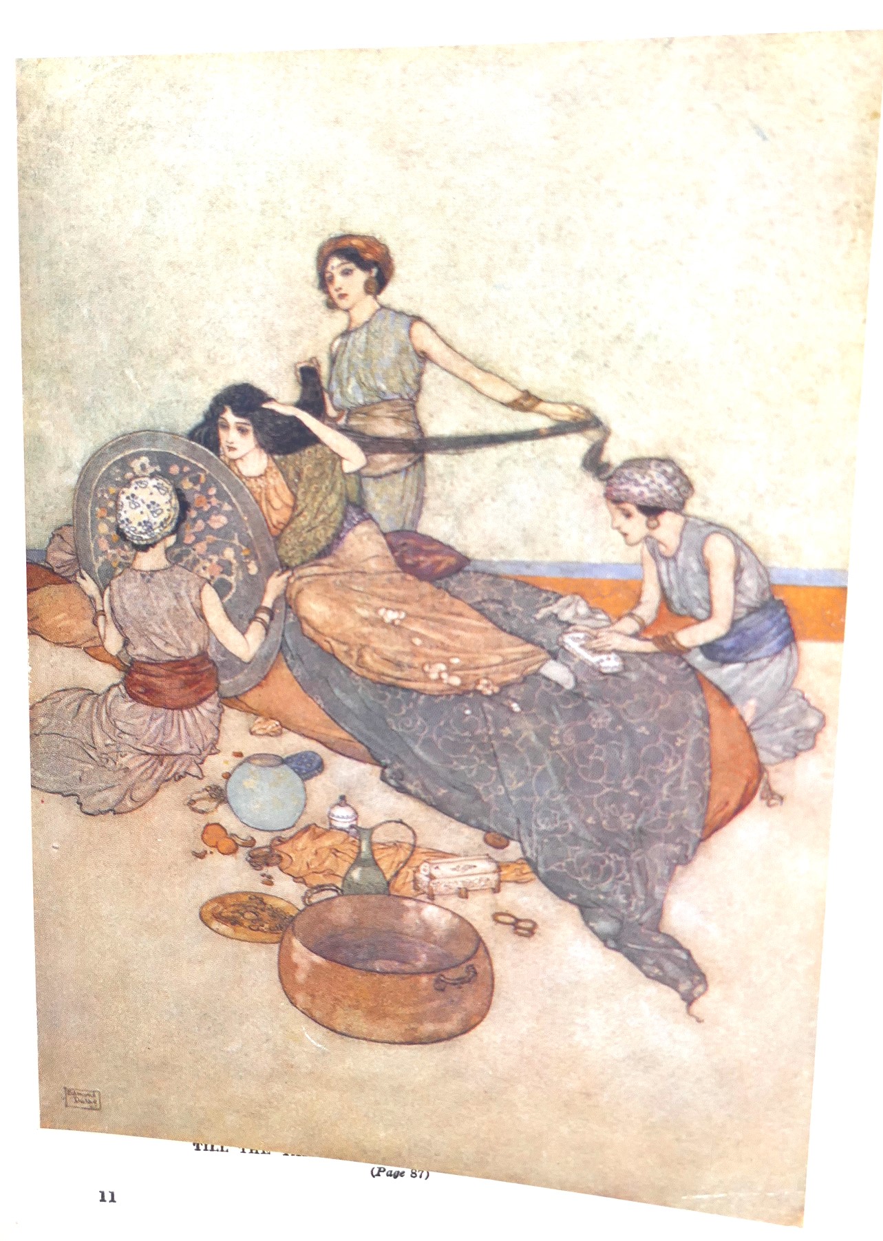 Stories from the Arabian Nights. Illustrated by Edmund Dulac (1930) - Image 6