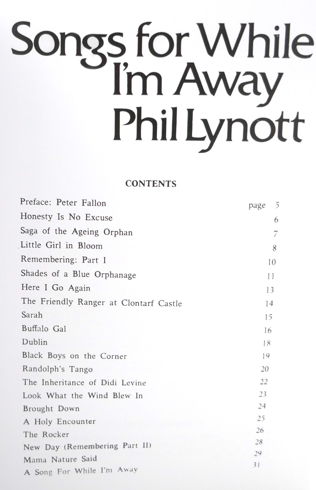 'Songs for While I'm Away' (With) 'Philip' (1974-1977) - Image 2