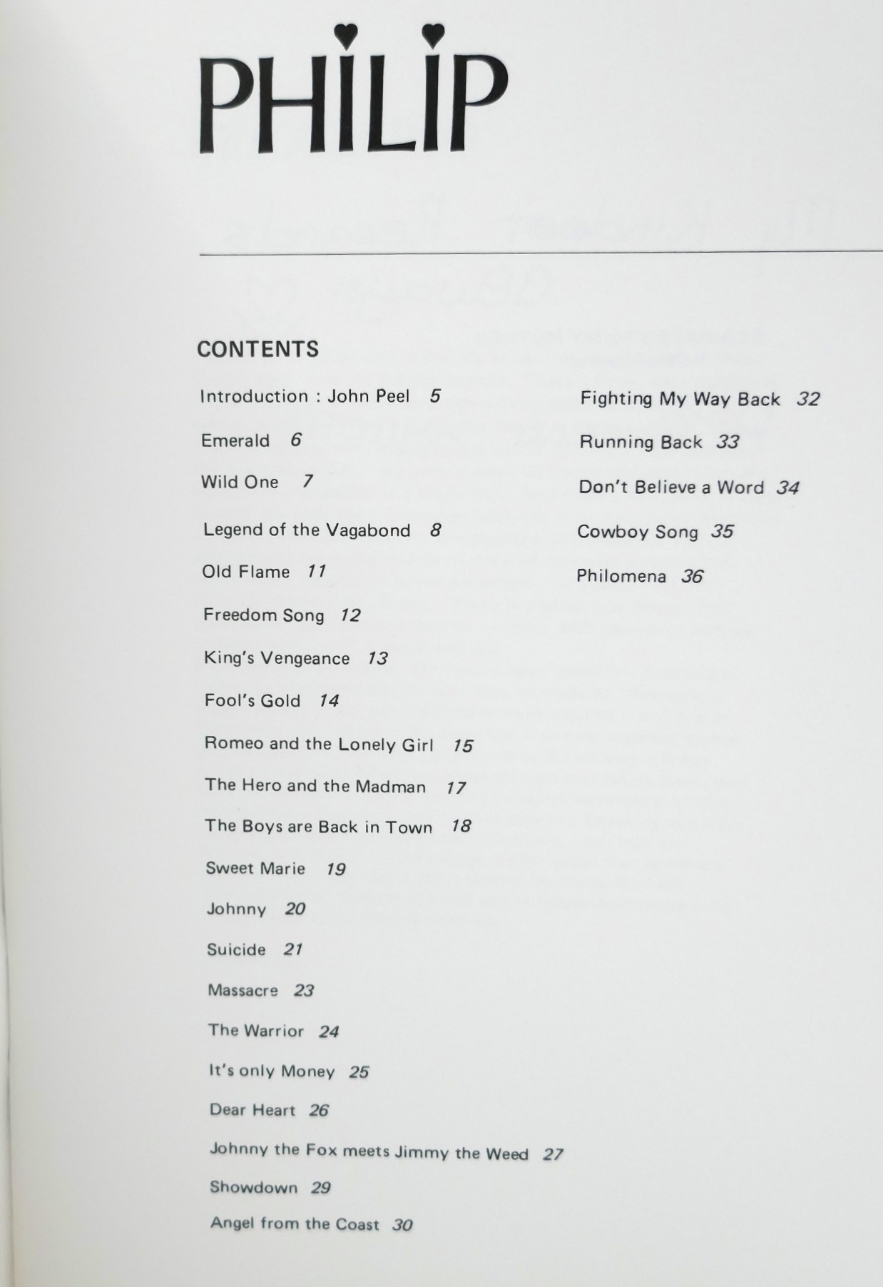 'Songs for While I'm Away' (With) 'Philip' (1974-1977) - Image 7