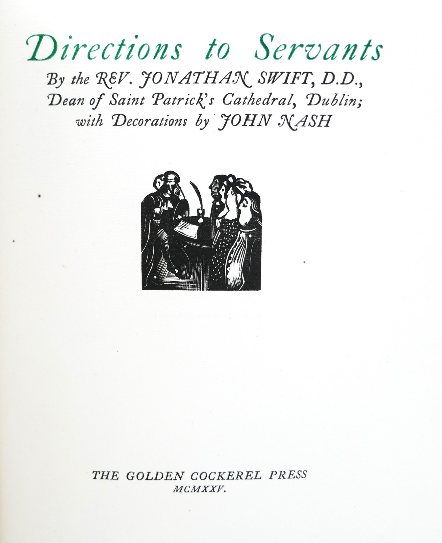 Directions to Servants. Decorations by John Nash (1925) - Image 2