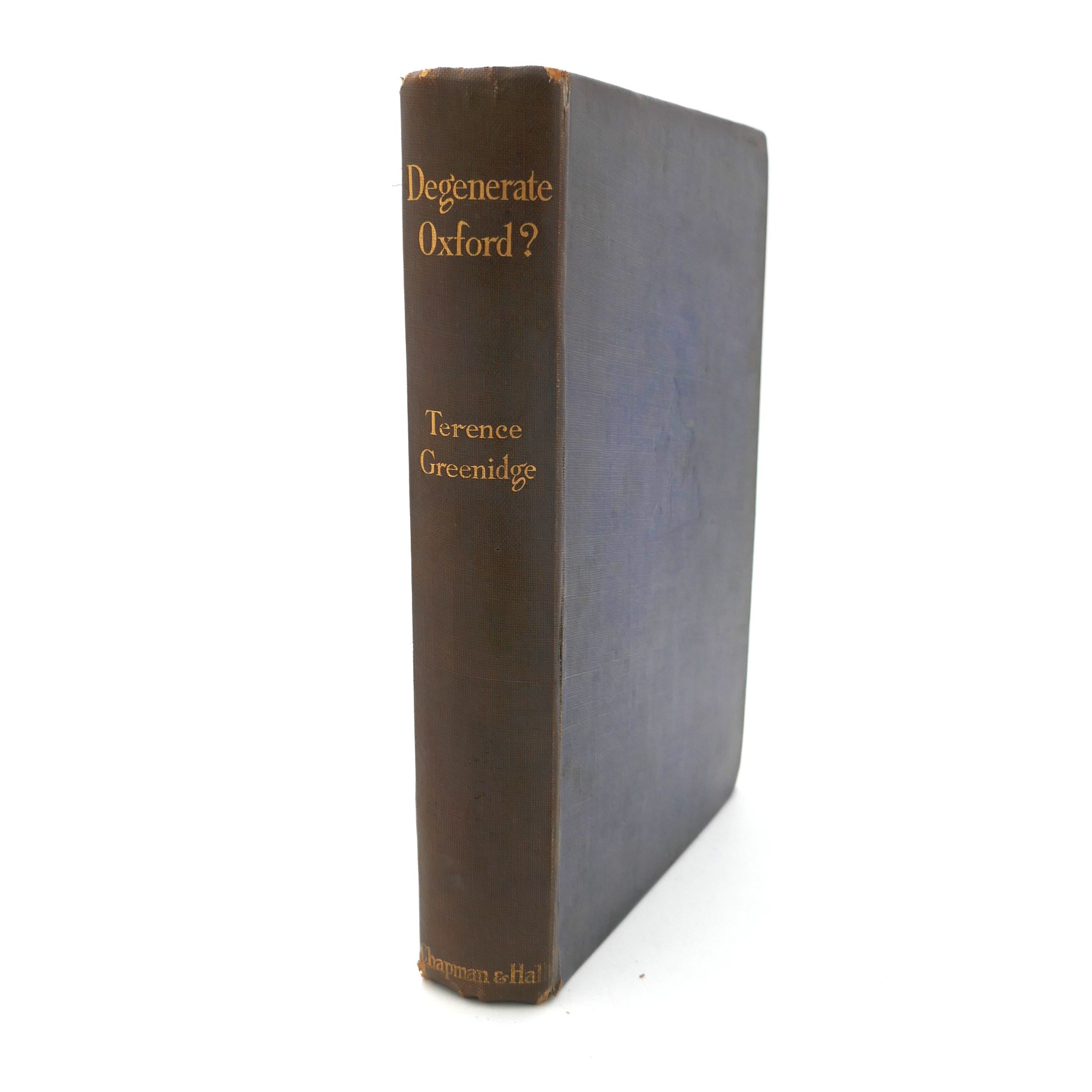 Degenerate Oxford? Dedication Copy (1930)