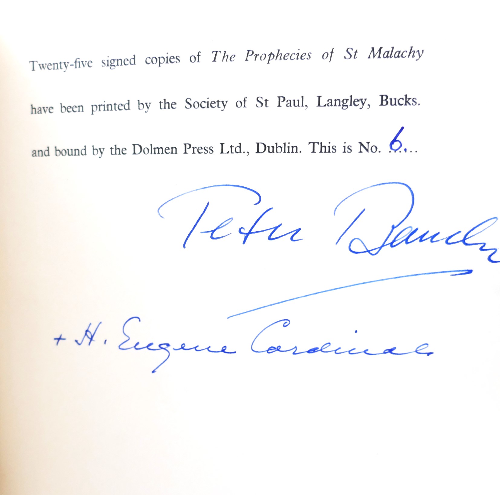 Prophecies of St. Malachy. Limited Edition (1969) - Image 4