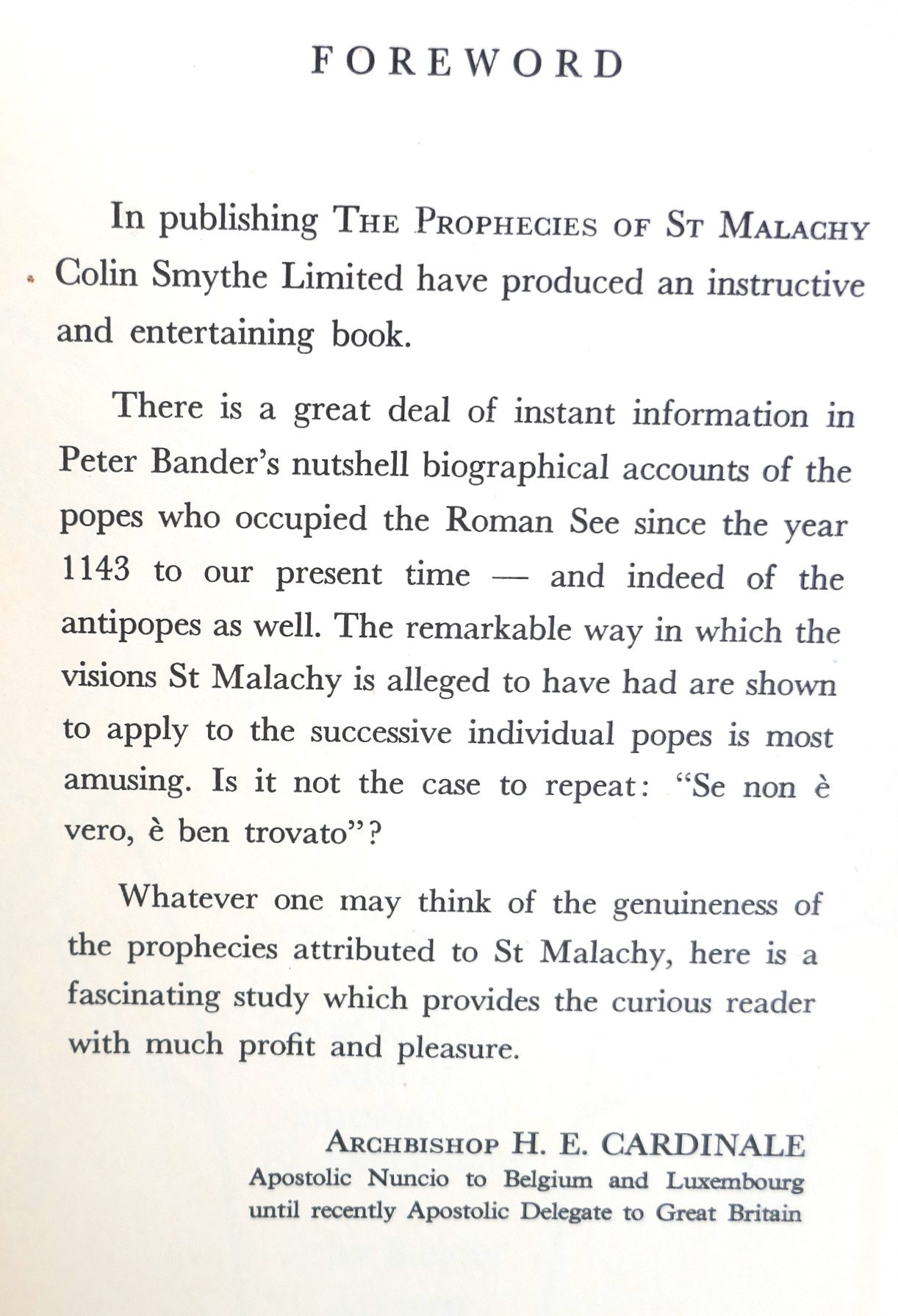 Prophecies of St. Malachy. Limited Edition (1969) - Image 5