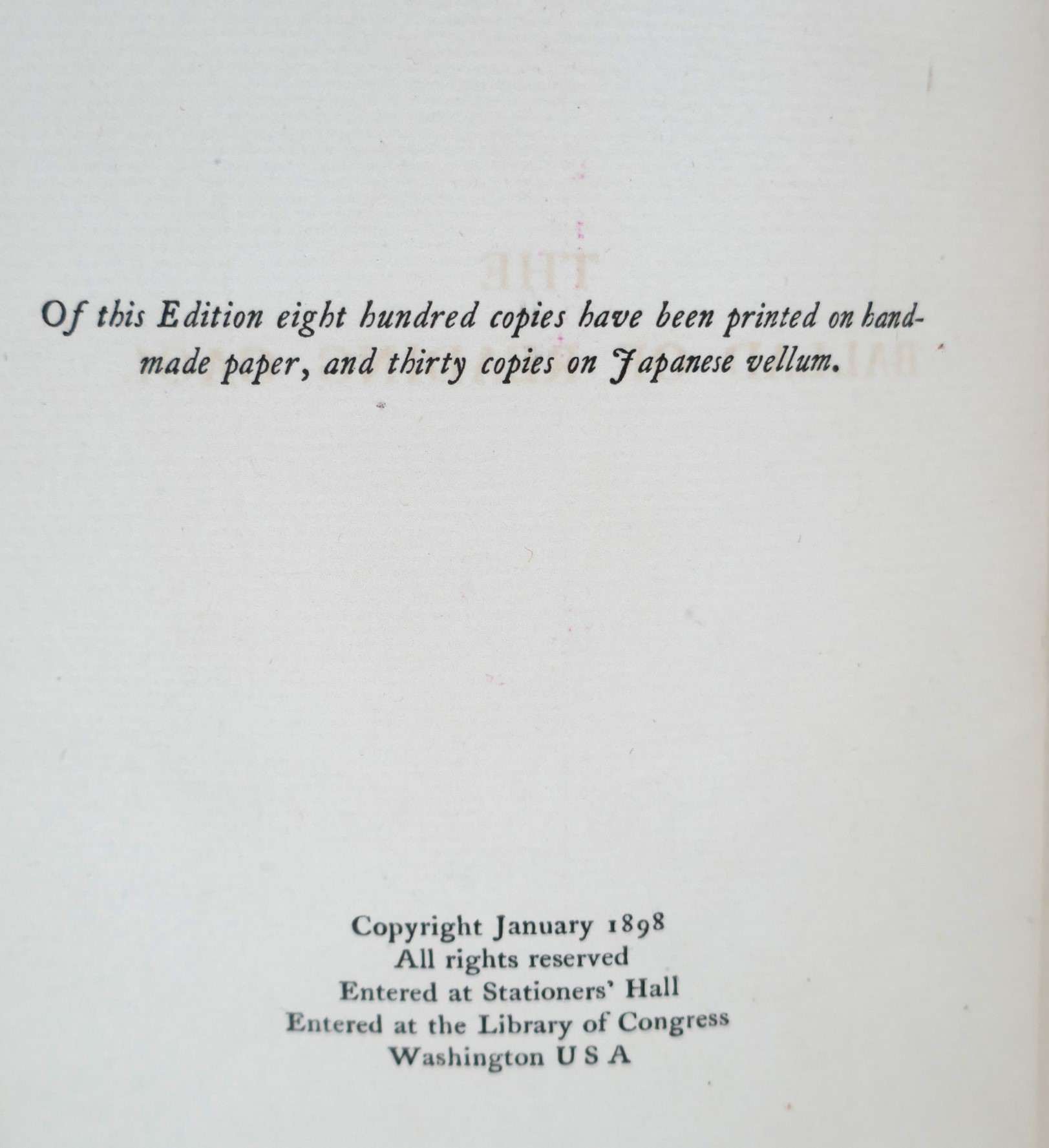 The Ballad of Reading Gaol. Association Copy (1898) - Image 3