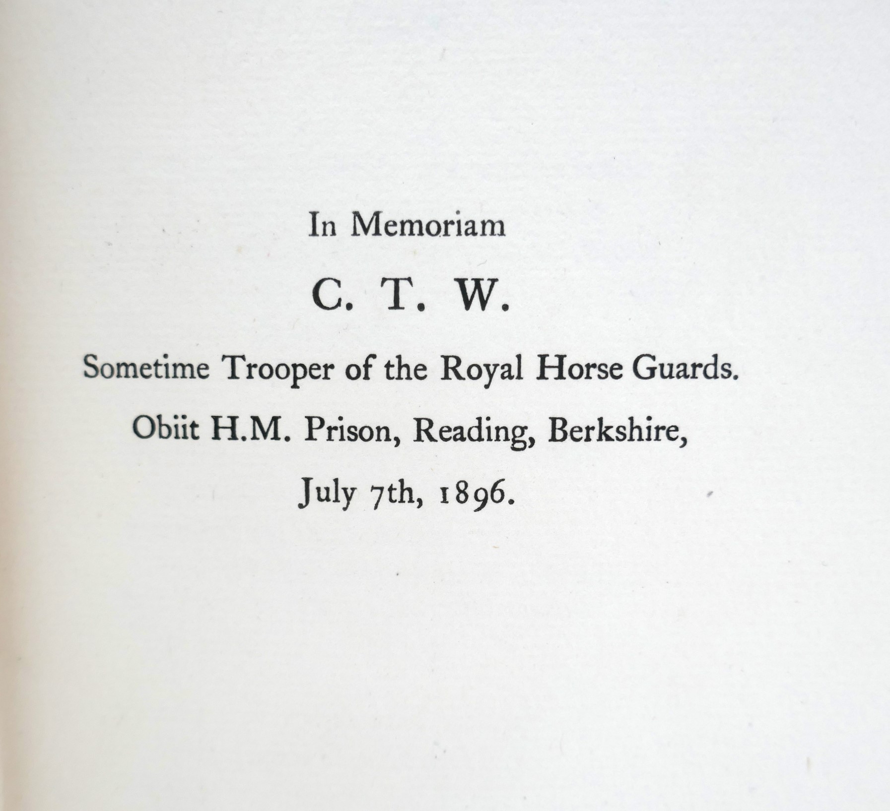 The Ballad of Reading Gaol. Association Copy (1898) - Image 5
