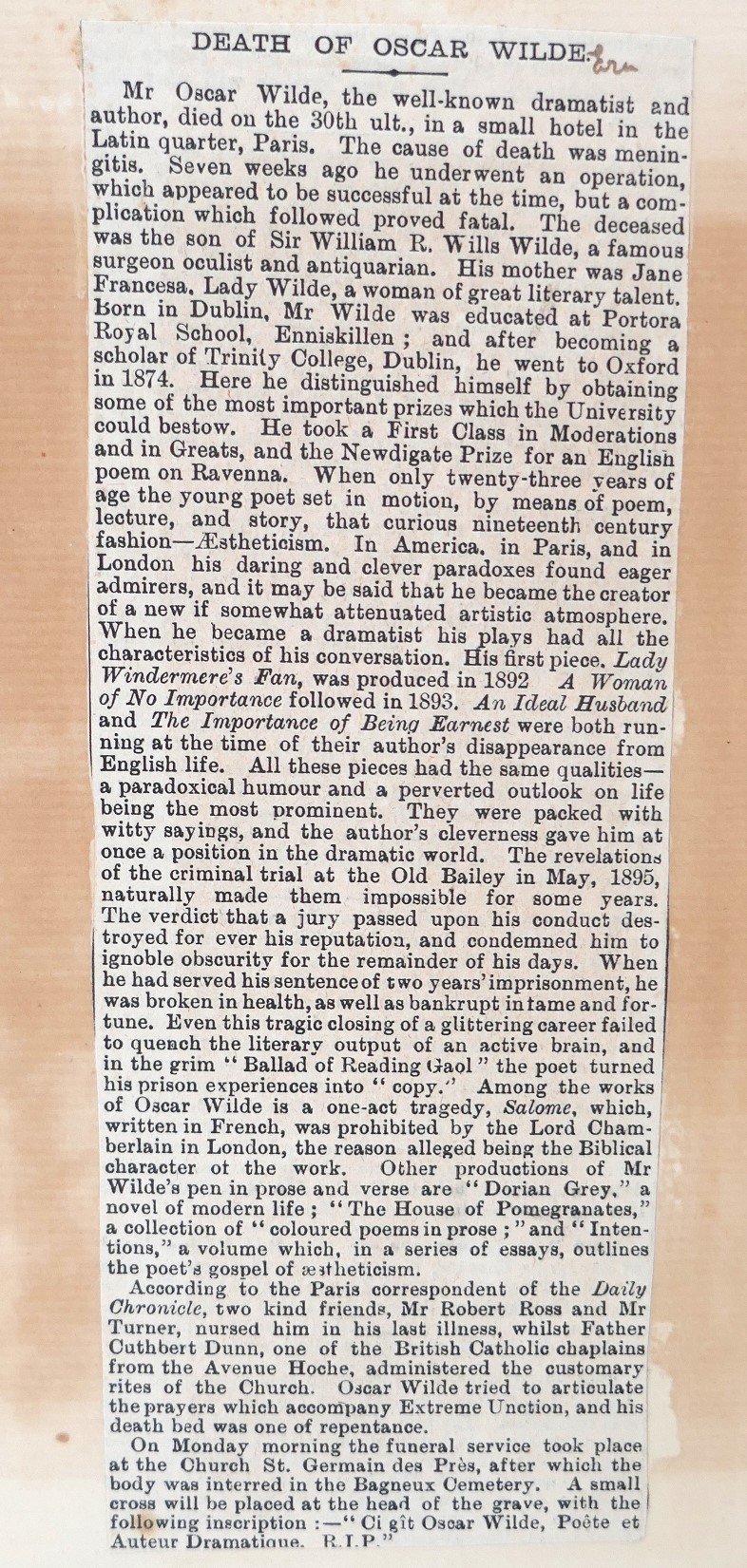 The Ballad of Reading Gaol. Association Copy (1898) - Image 9